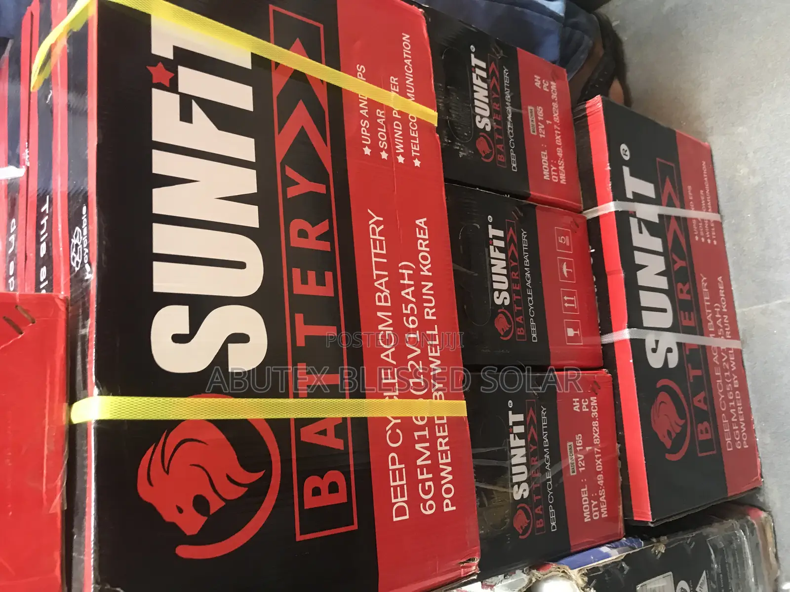 165ah Sunfit Gel Deep Cycle Battery