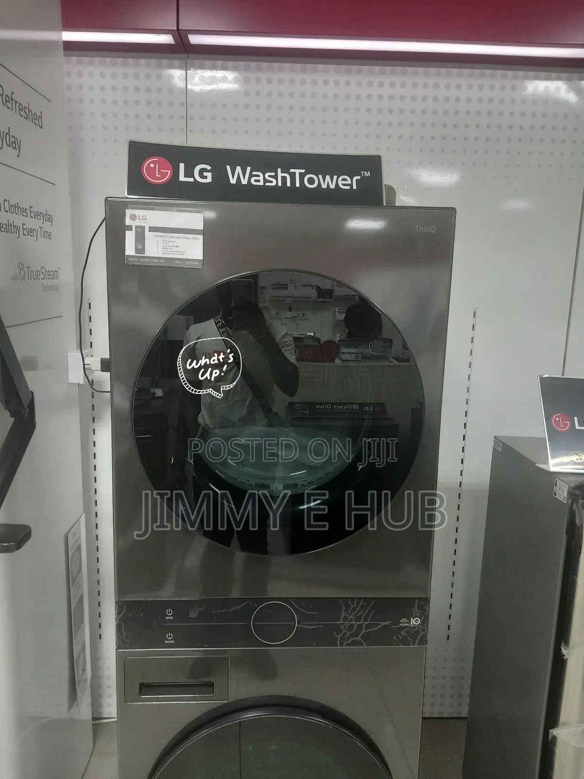 Lg Wt1310rh 13/10kg Front Load Wash Tower Washing Machine