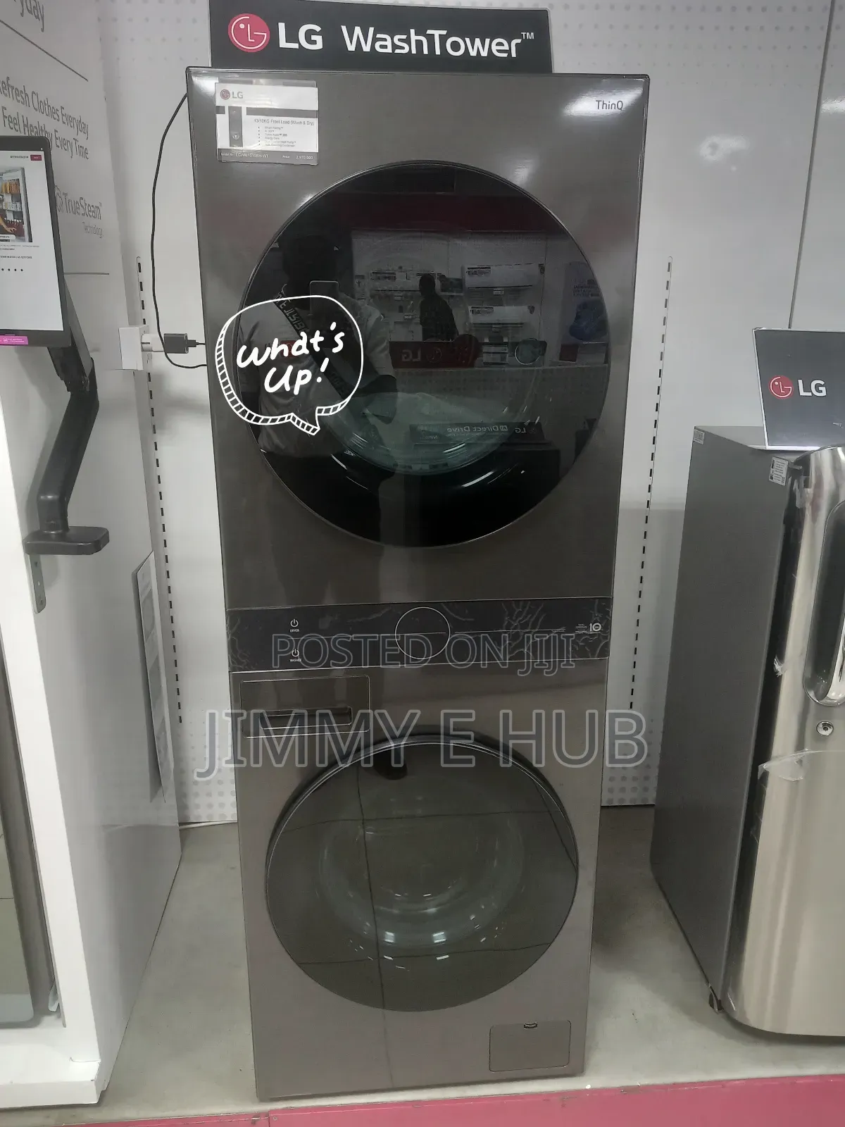 Lg Wt1310rh 13/10kg Front Load Wash Tower Washing Machine