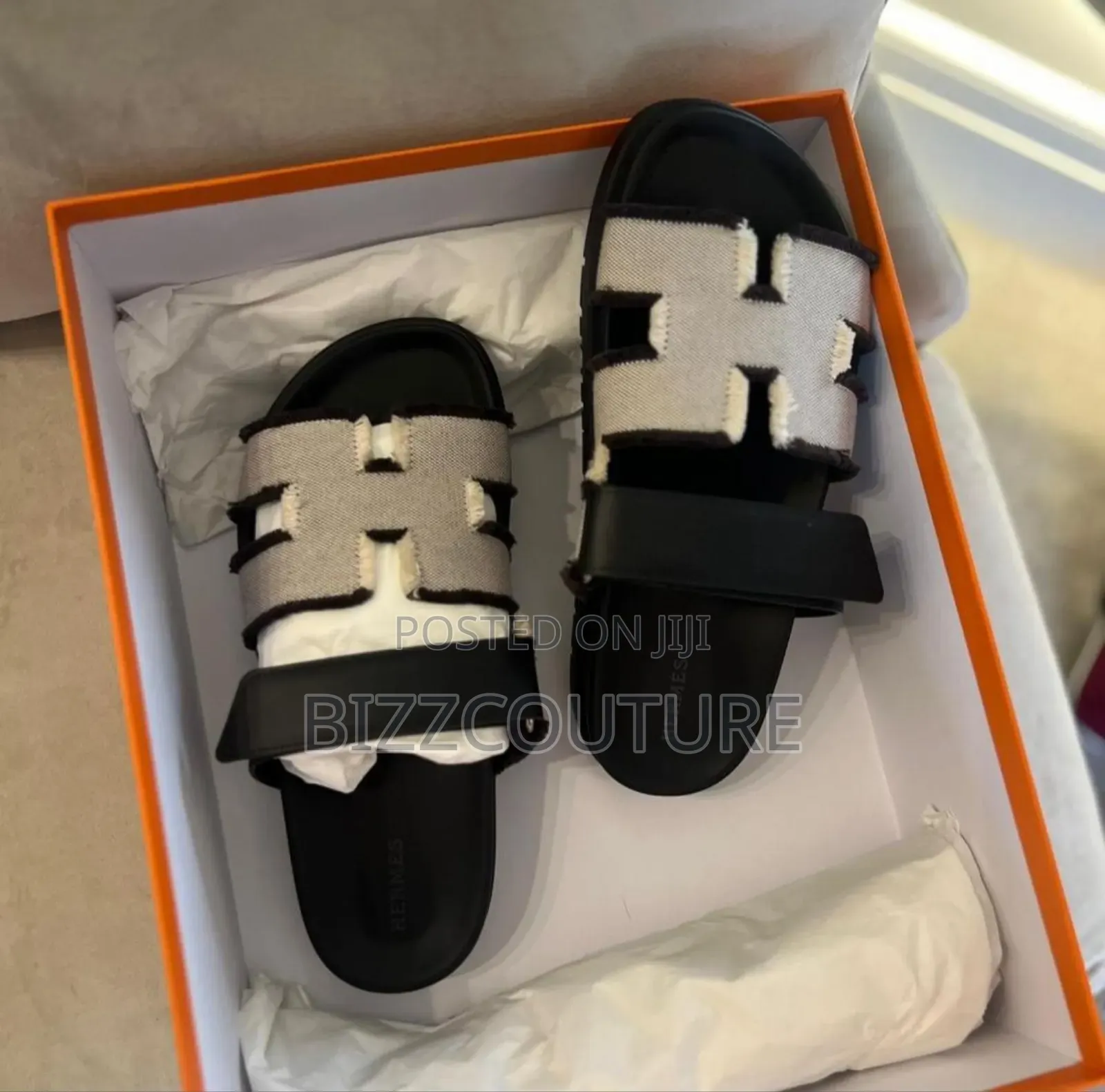 Original Hermes Leather Sandals Available In