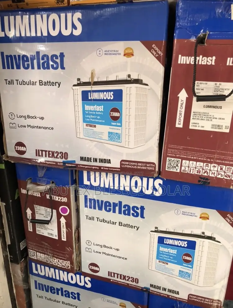 230ah Luminous Inveriast Indian Solar Tubular Battery