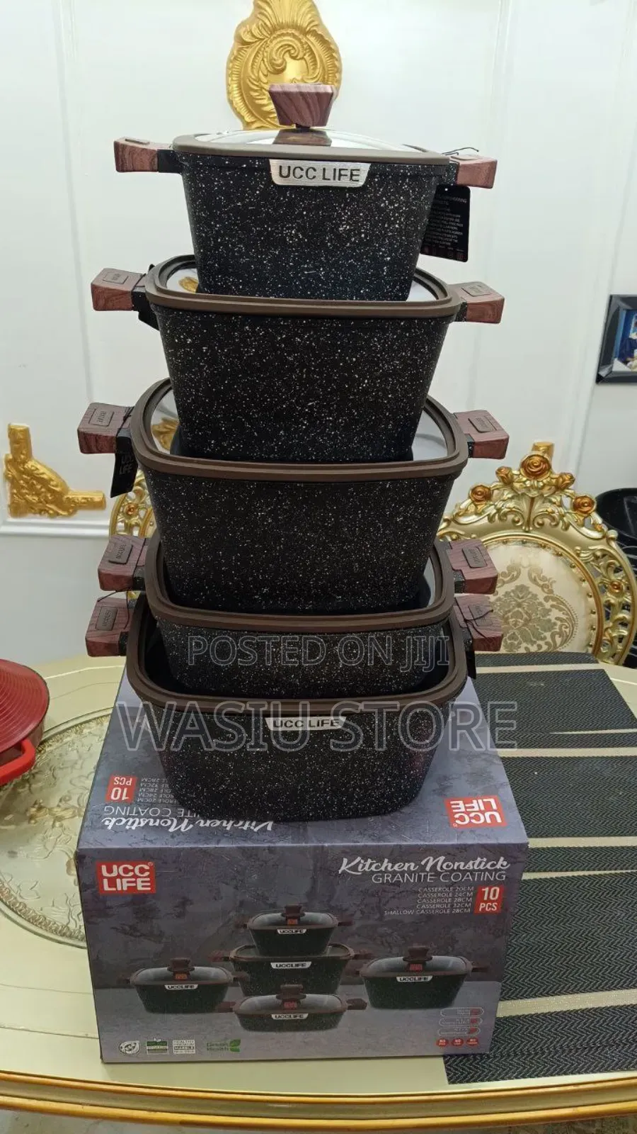 Set 10pcs Granite Coating Pot UCC2910