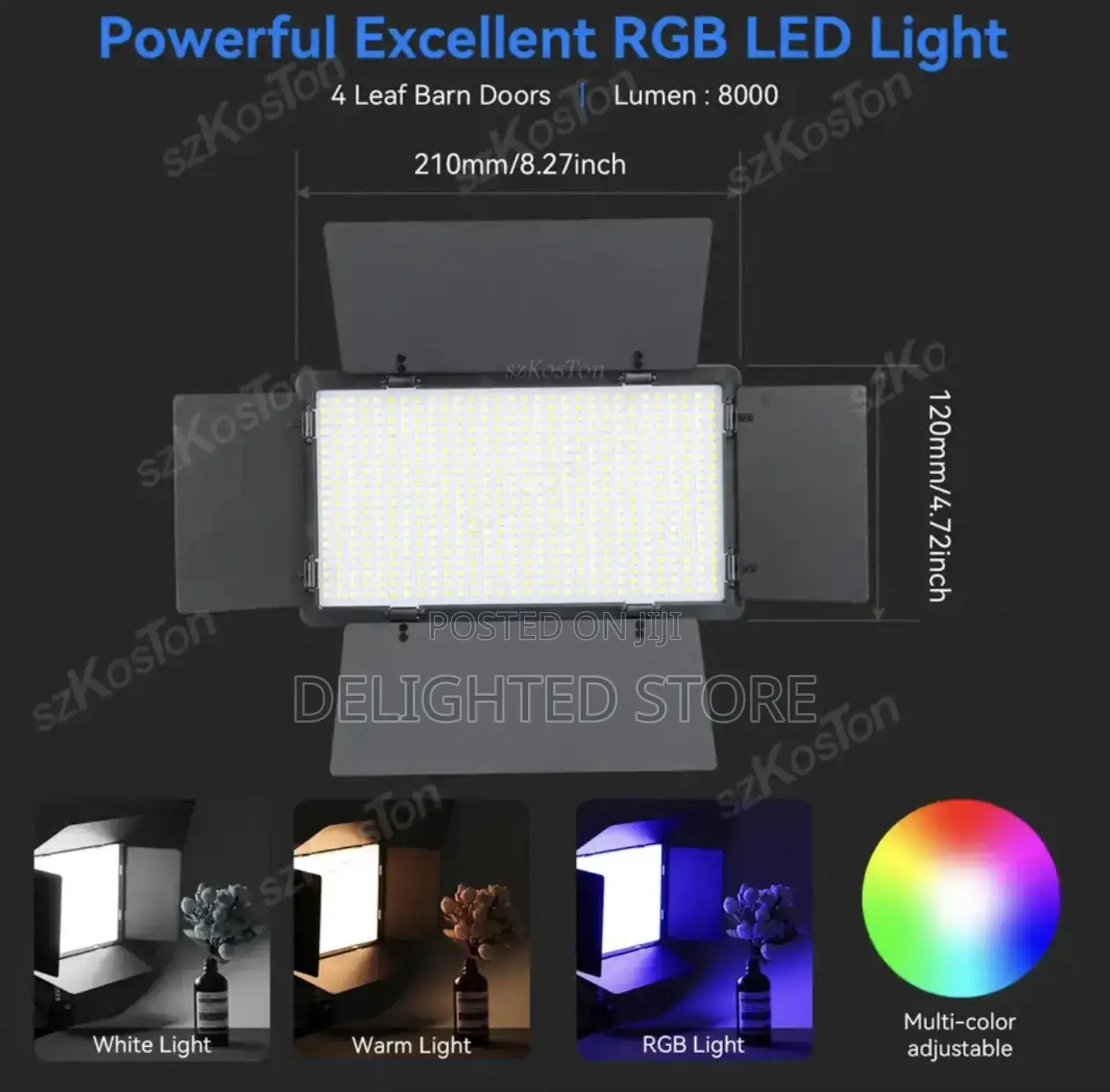 Professional Photo Video Led Light Varicolour (Rgb)