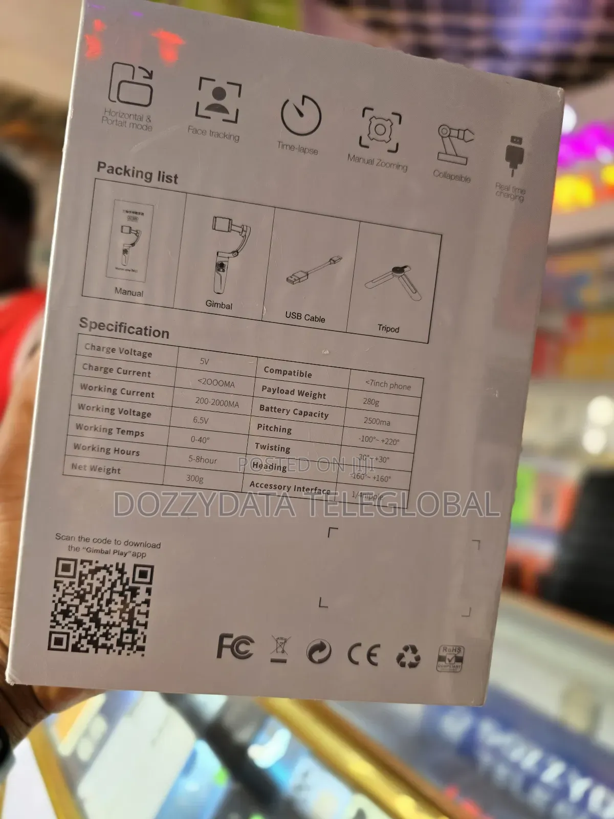 M1 3-Axis Merak One Smartphone Stabilizer Face Tracking