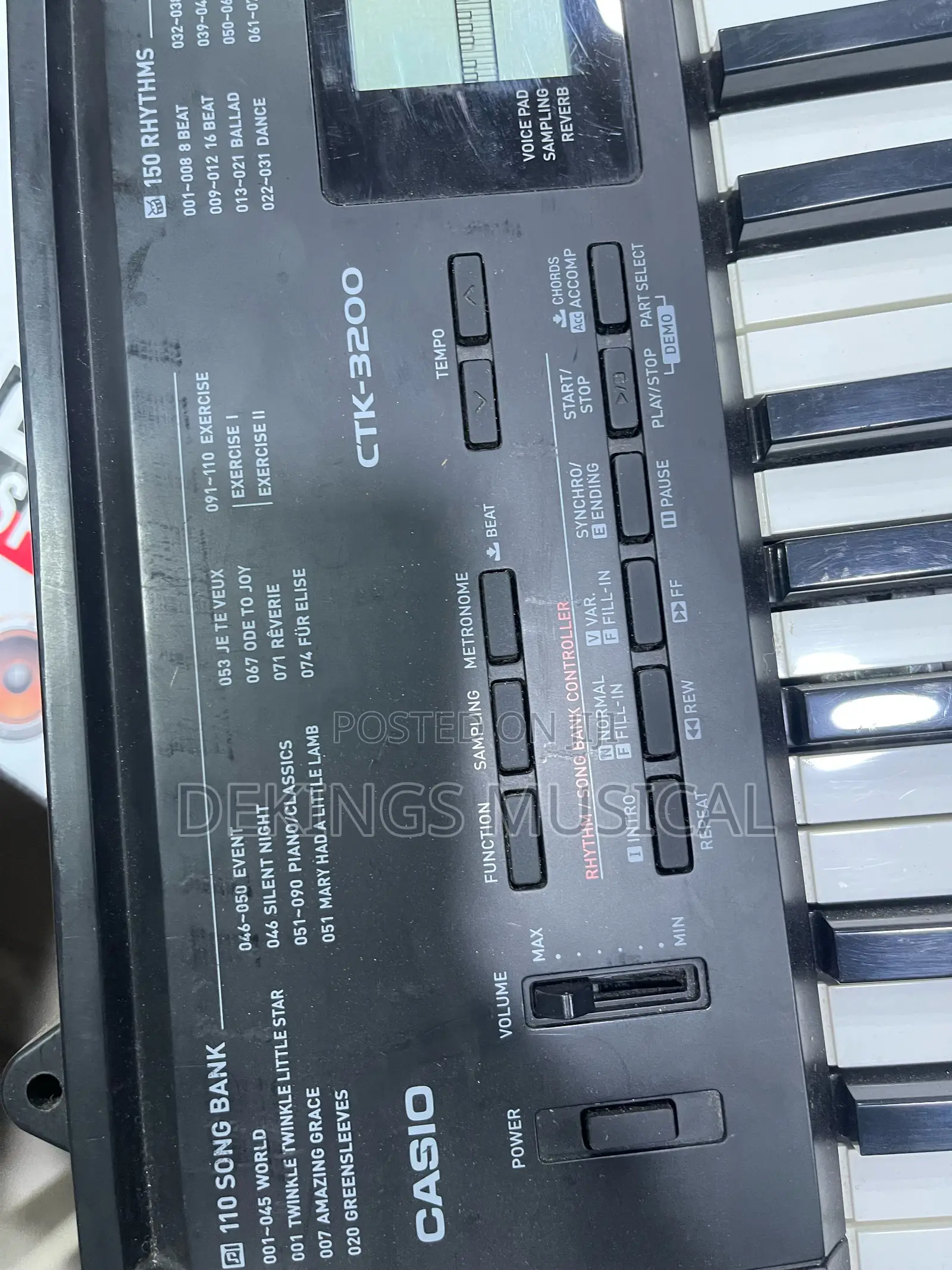 Casio CTK 3200 USB Portable Music Keyboard 61 Keys