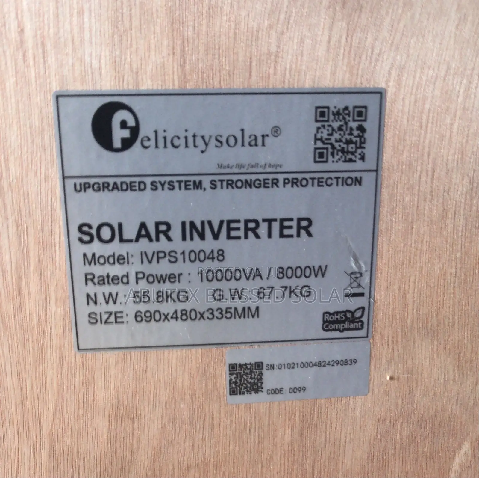 10kva 48v Felicity Inverter Ivps
