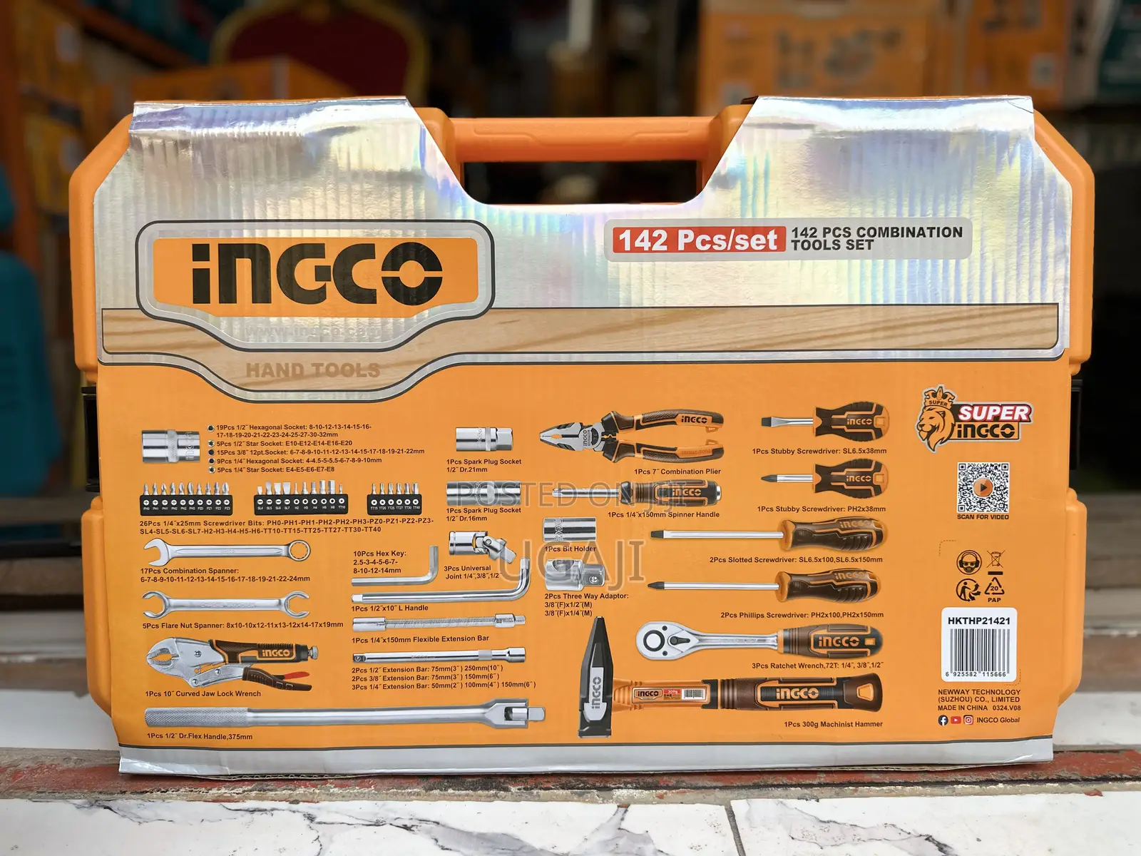 Ingco 142pc Tools Set