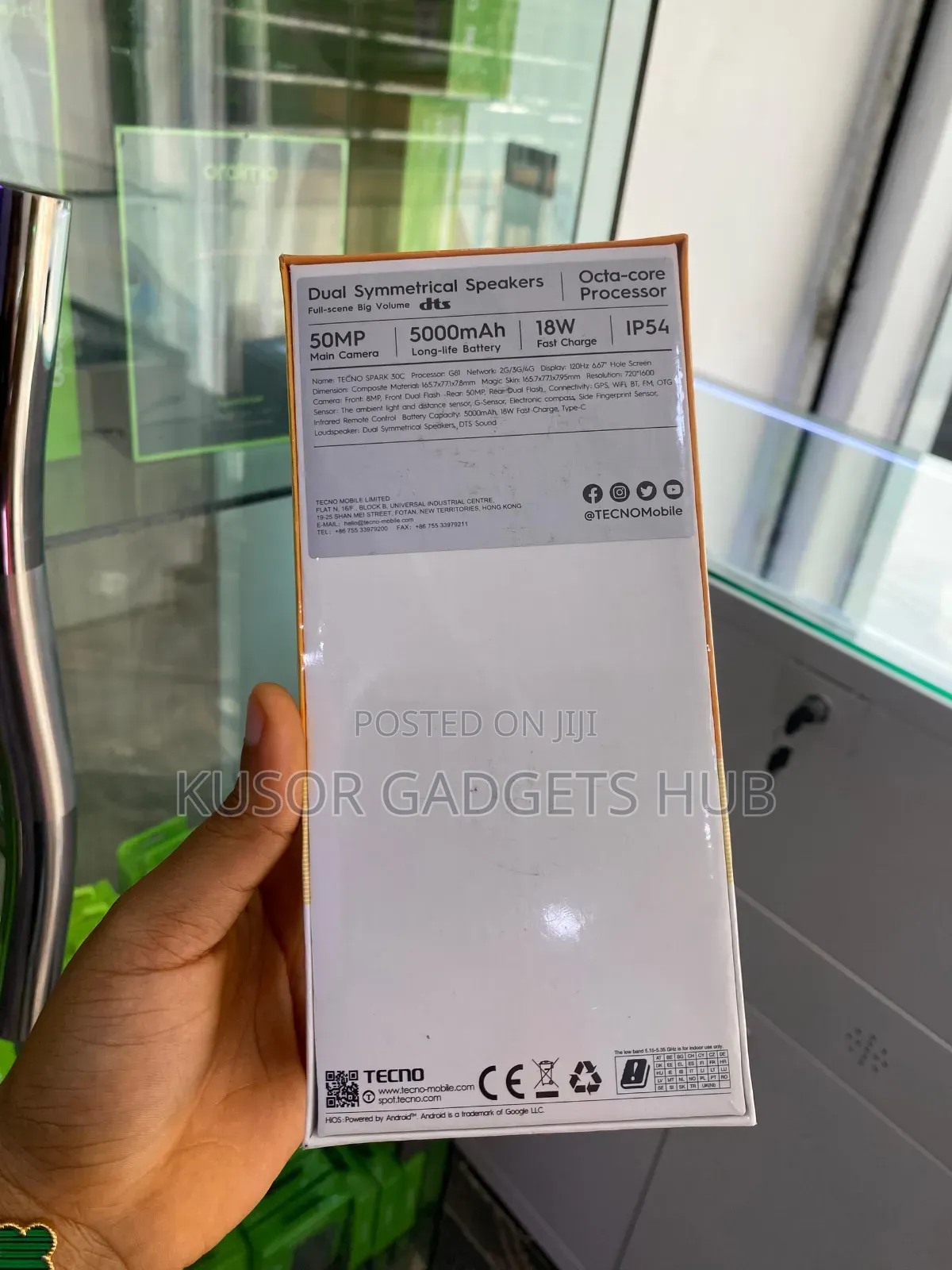 New Tecno Spark 30C 128 GB Black