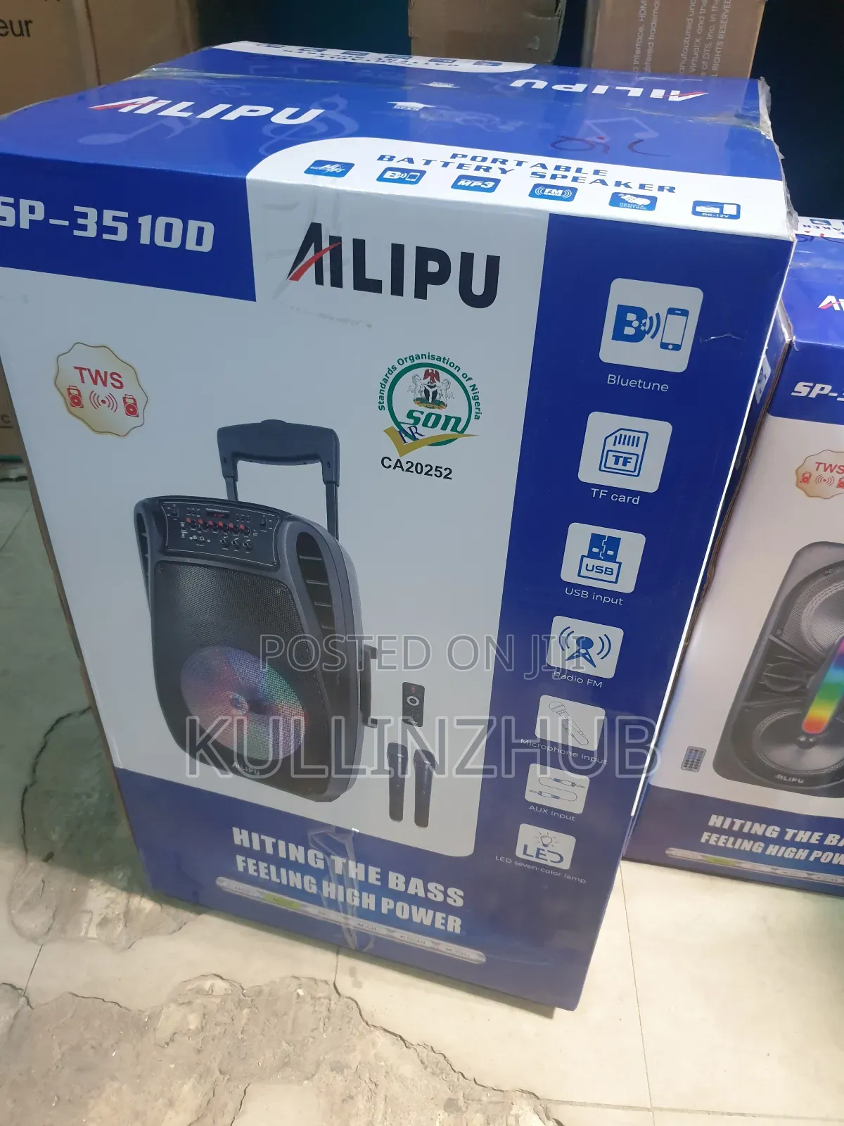 15inch Alipu SP-35100 Rechargeable Bluetooth Public Address