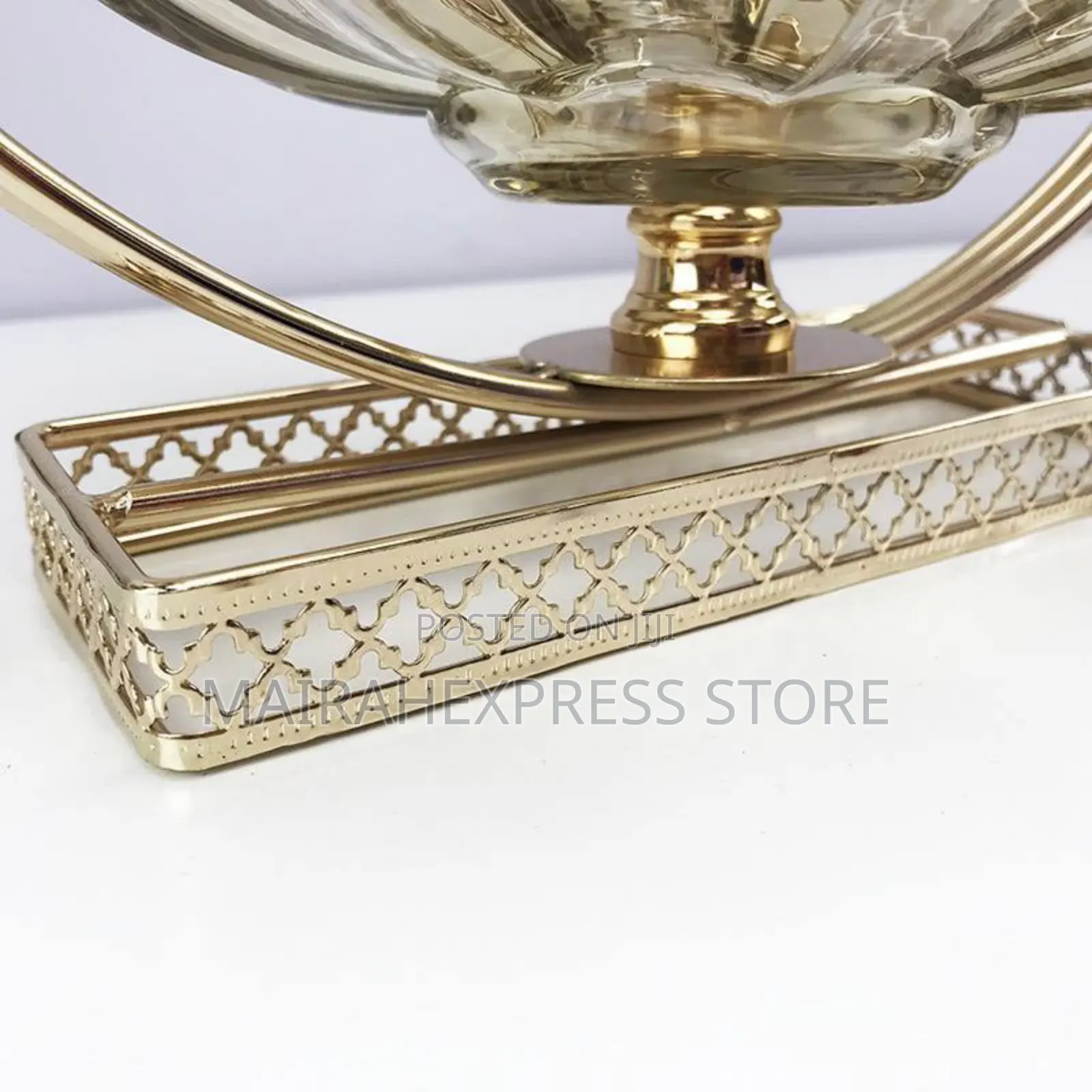 European Metal Glass Moon Fruit Plate Home/Restaurants