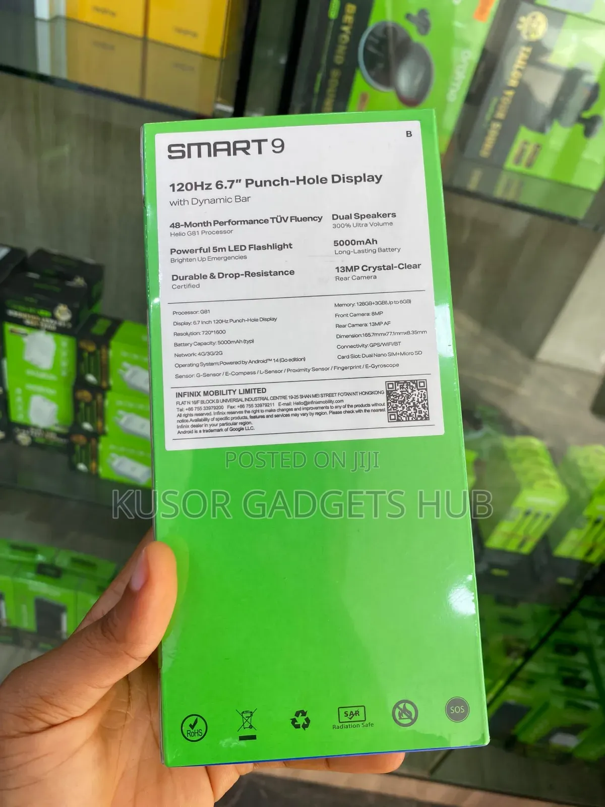 New Infinix Smart 9 128 GB Black
