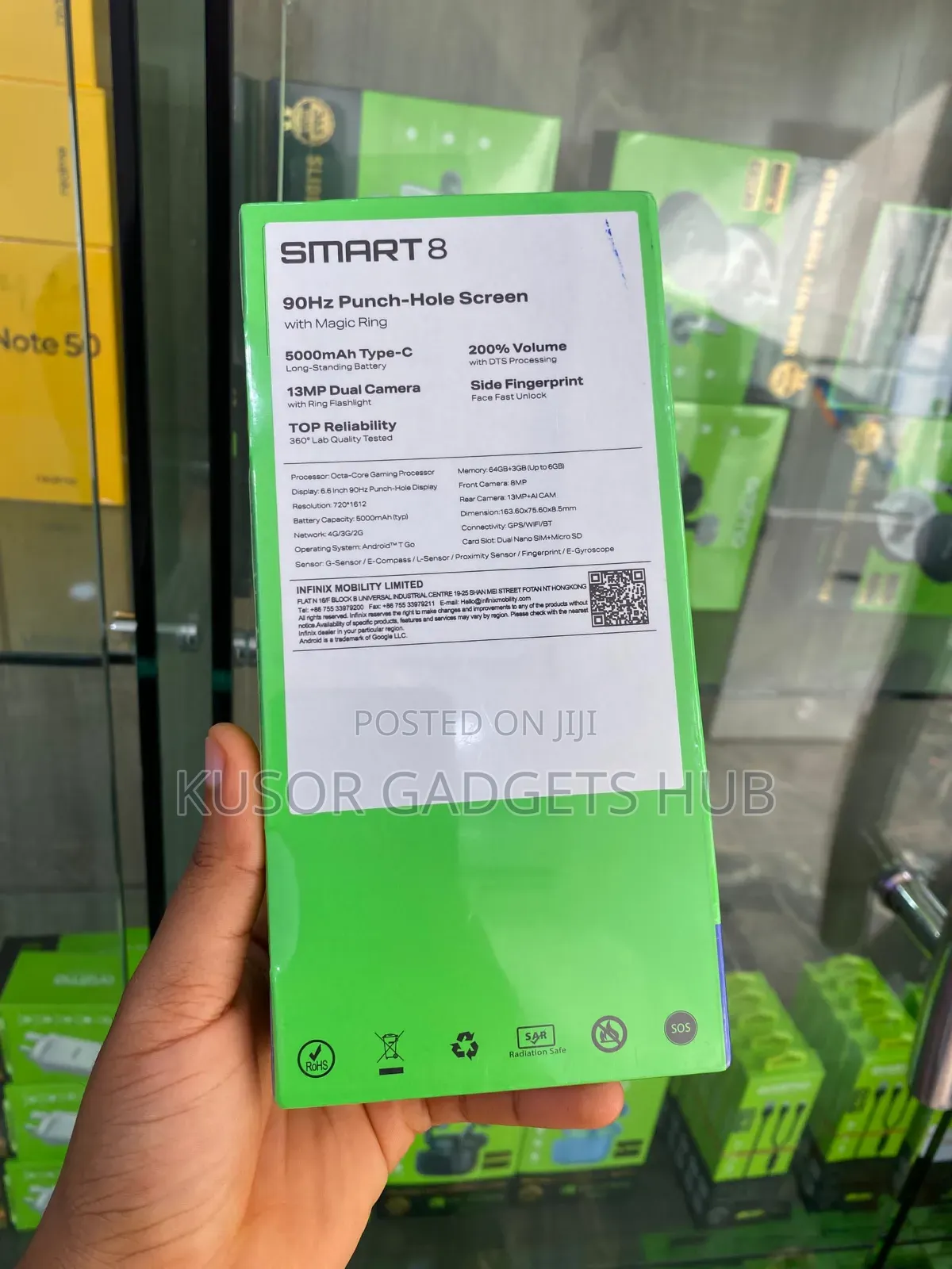 New Infinix Smart 8 64 GB Black