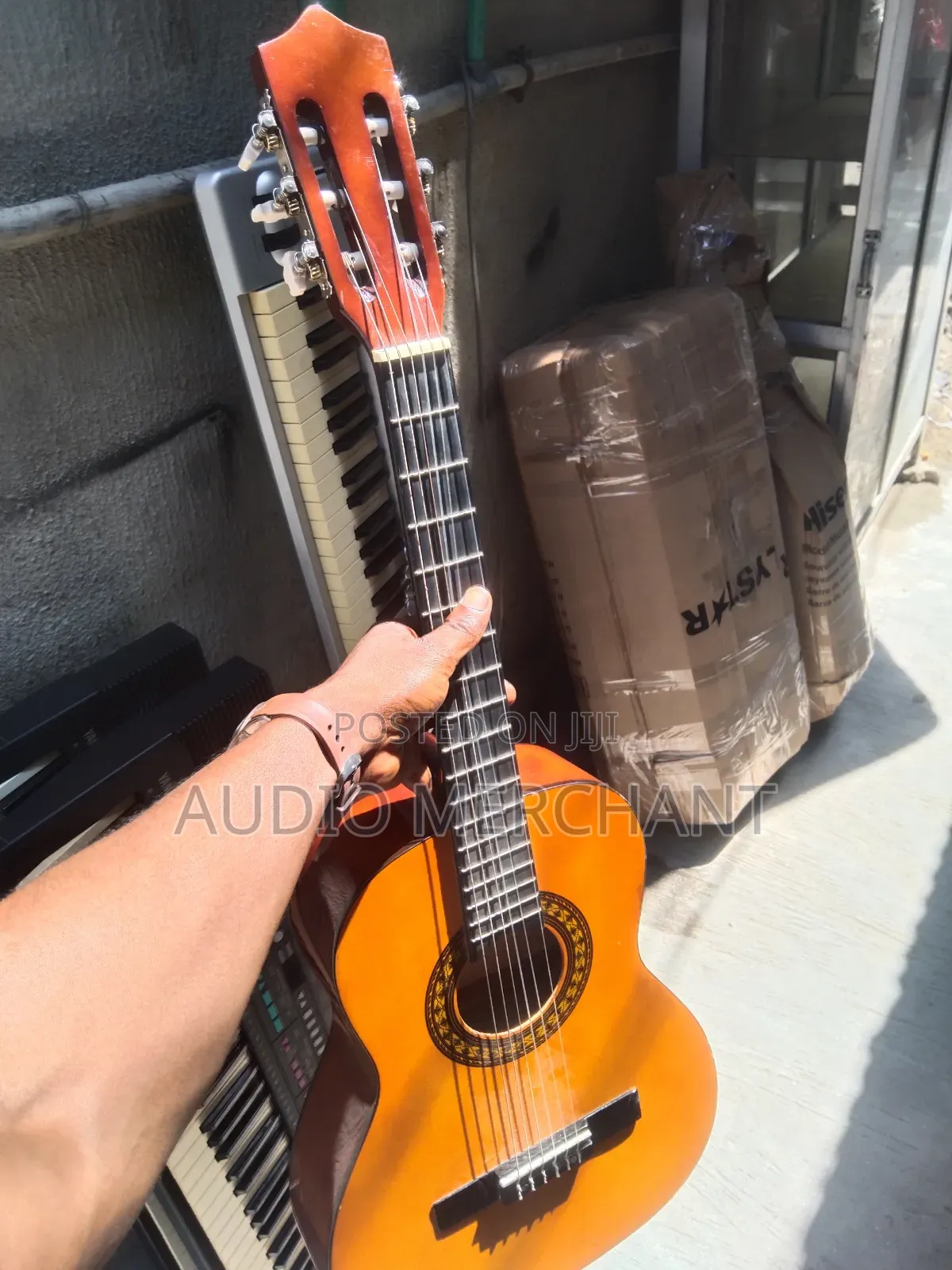 Yamaha Kids Guitar in Brown and Red Colour