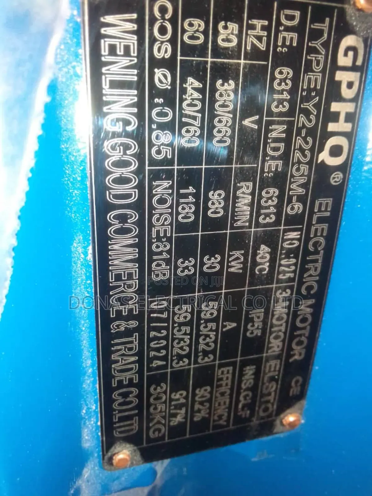 30kw 3phase 950rpm Electric Motor