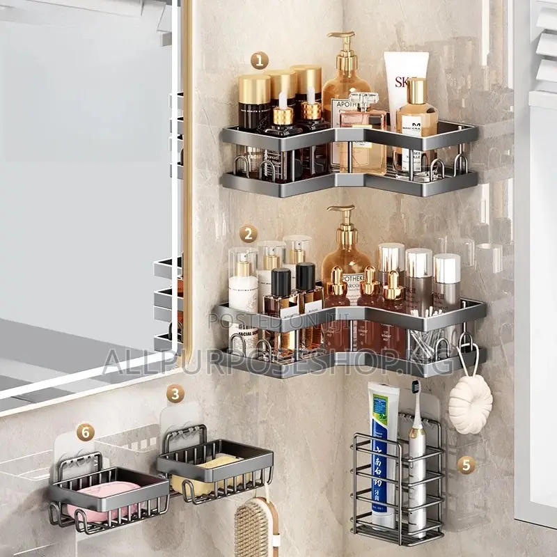 5pcs Bathroom Shelf