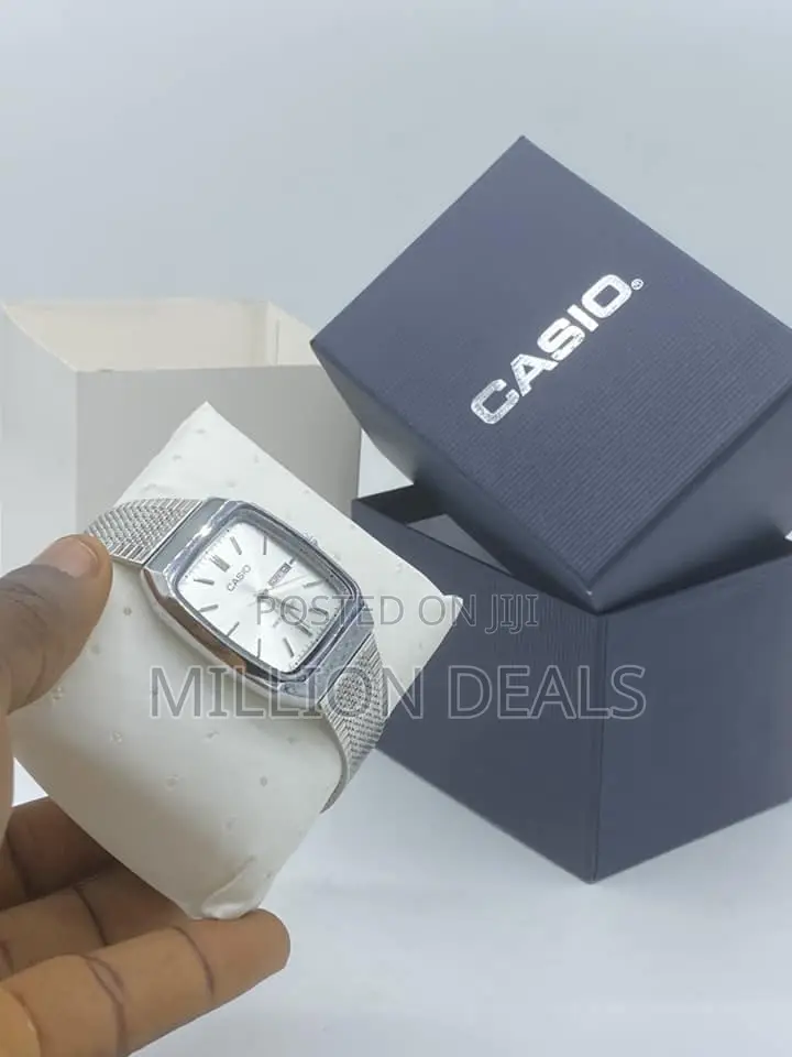 Silver Meshed Luxe Men's Bracelet Strap Wrist Watch