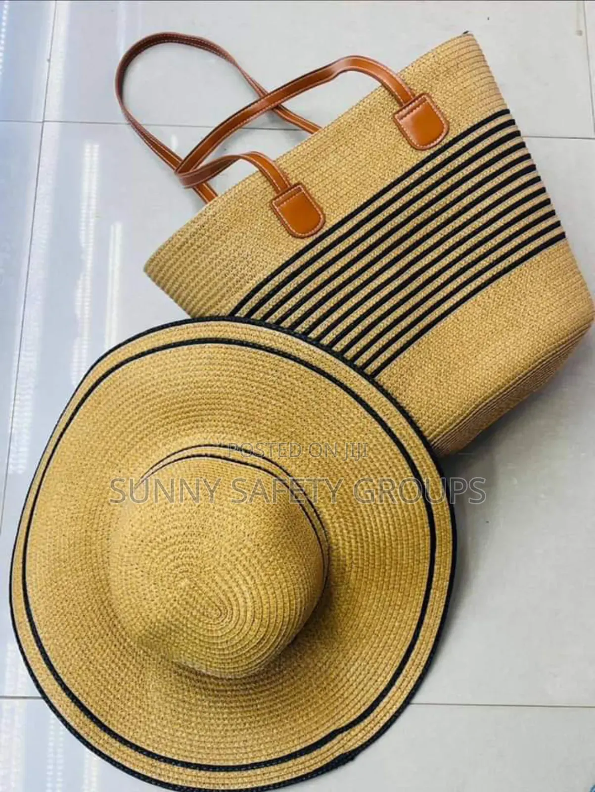 Beautiful Beach Hat and Bag, Lovely Fashion