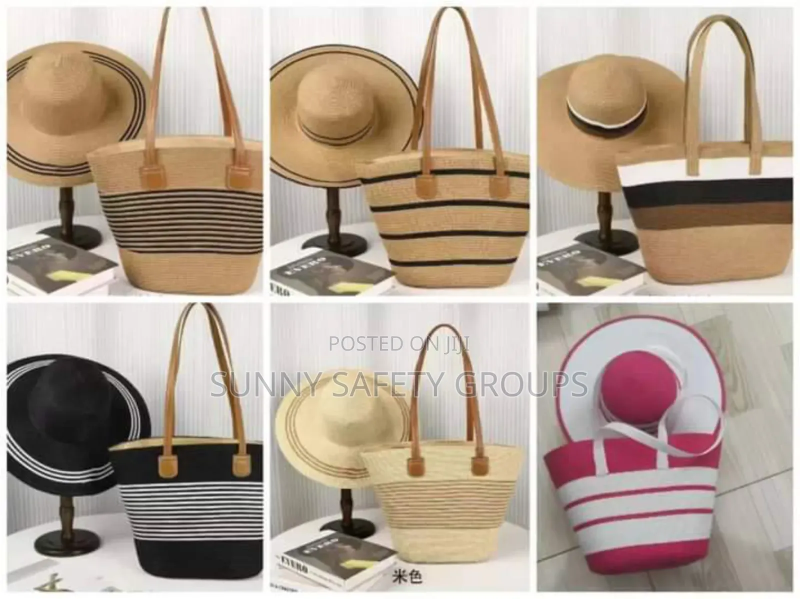 Beautiful Beach Hat and Bag, Lovely Fashion