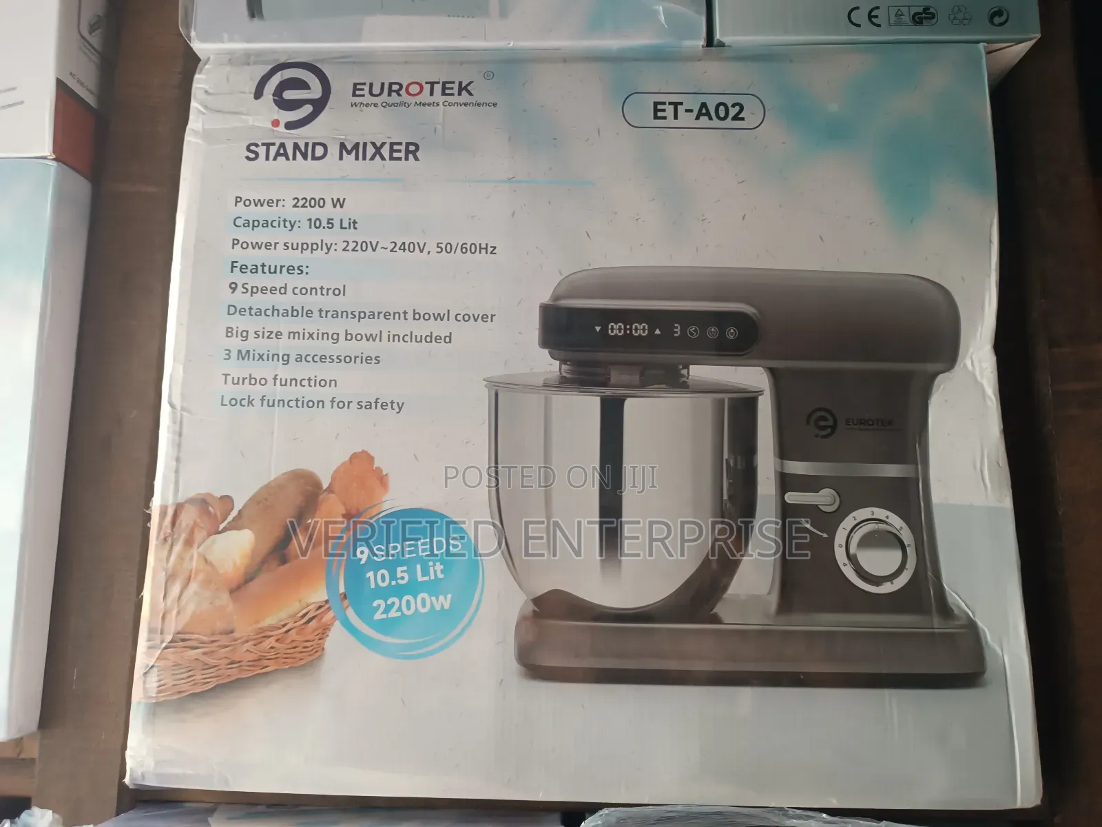 Eurotek Stand Mixer - 10.5L