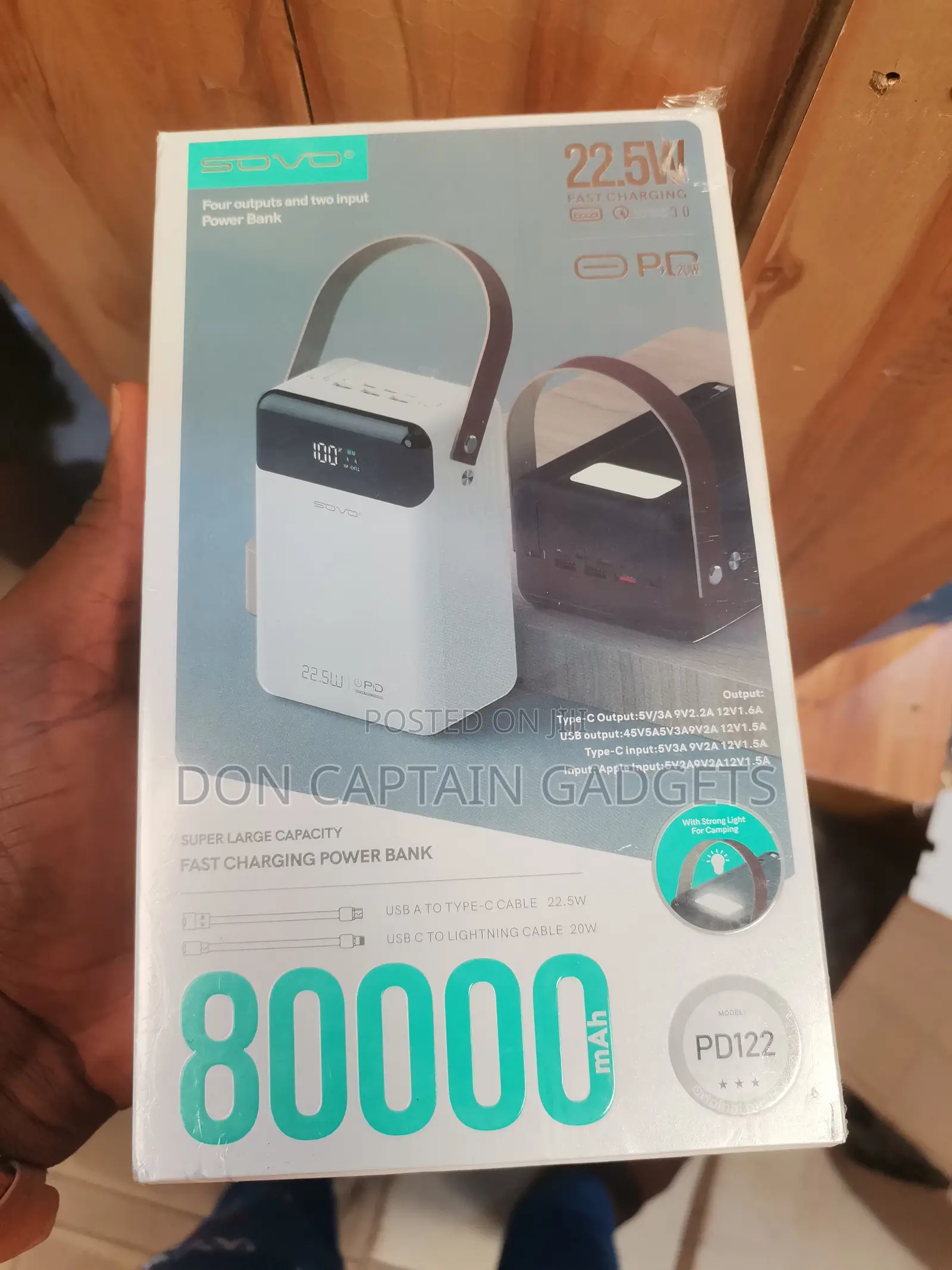 Power Bank 80000mah / 22.5W
