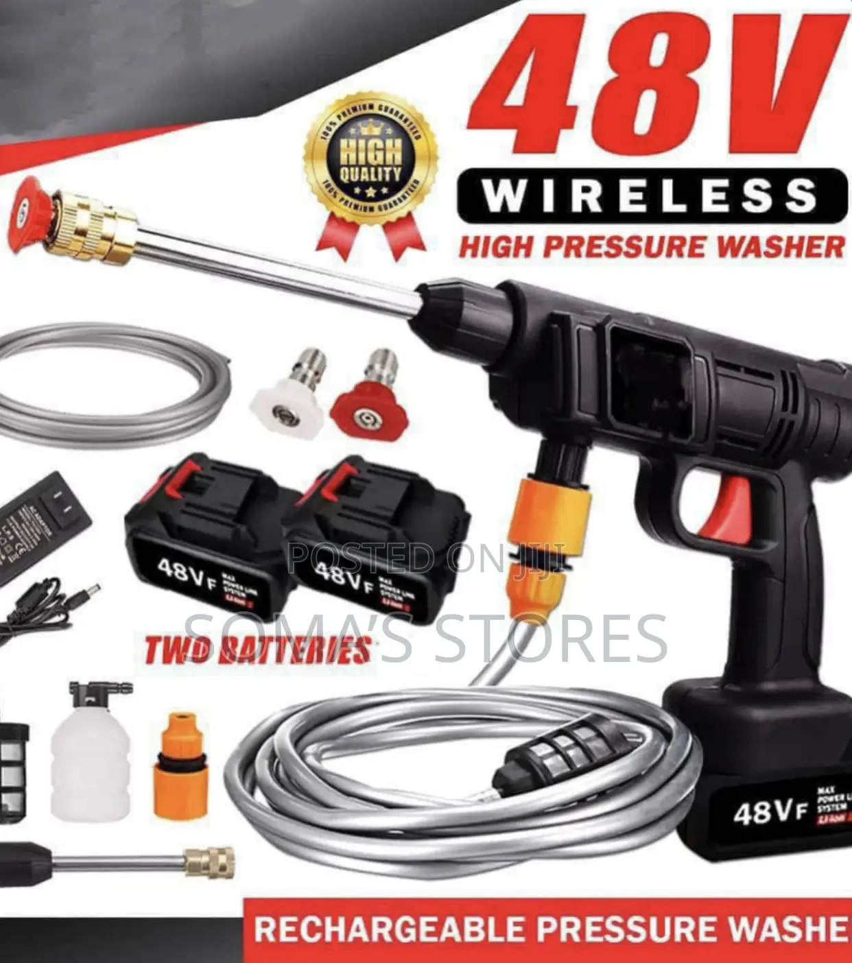 48v Rechargeable Water Spray Gun(Double Battery)