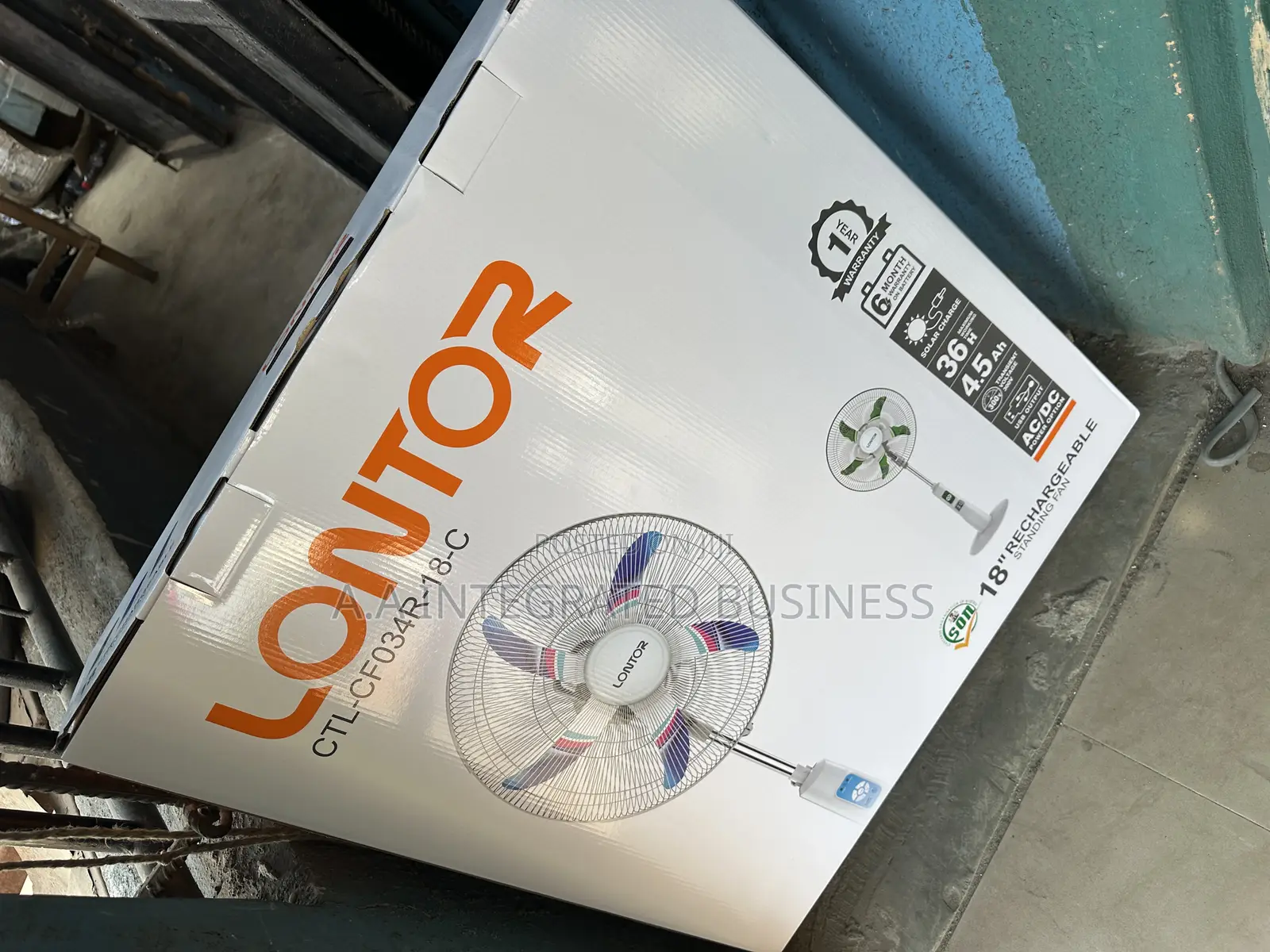 Original LONTOR Rechargeable Fan 18”