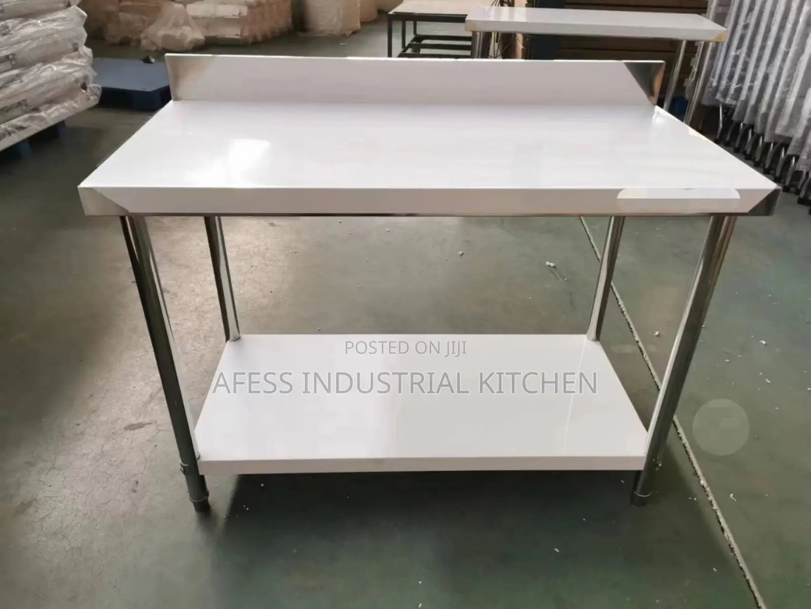 Worktable With Backsplash