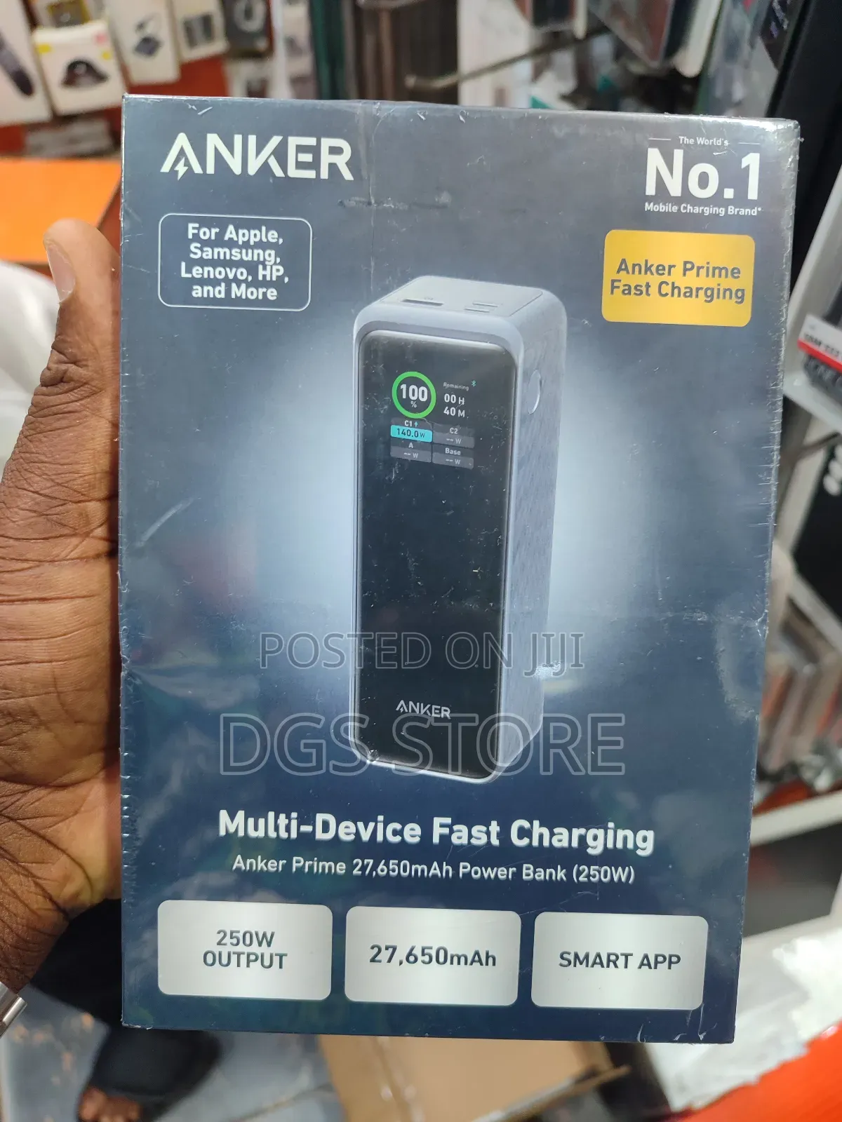 Anker Prime 27,650mah Power Bank 250w