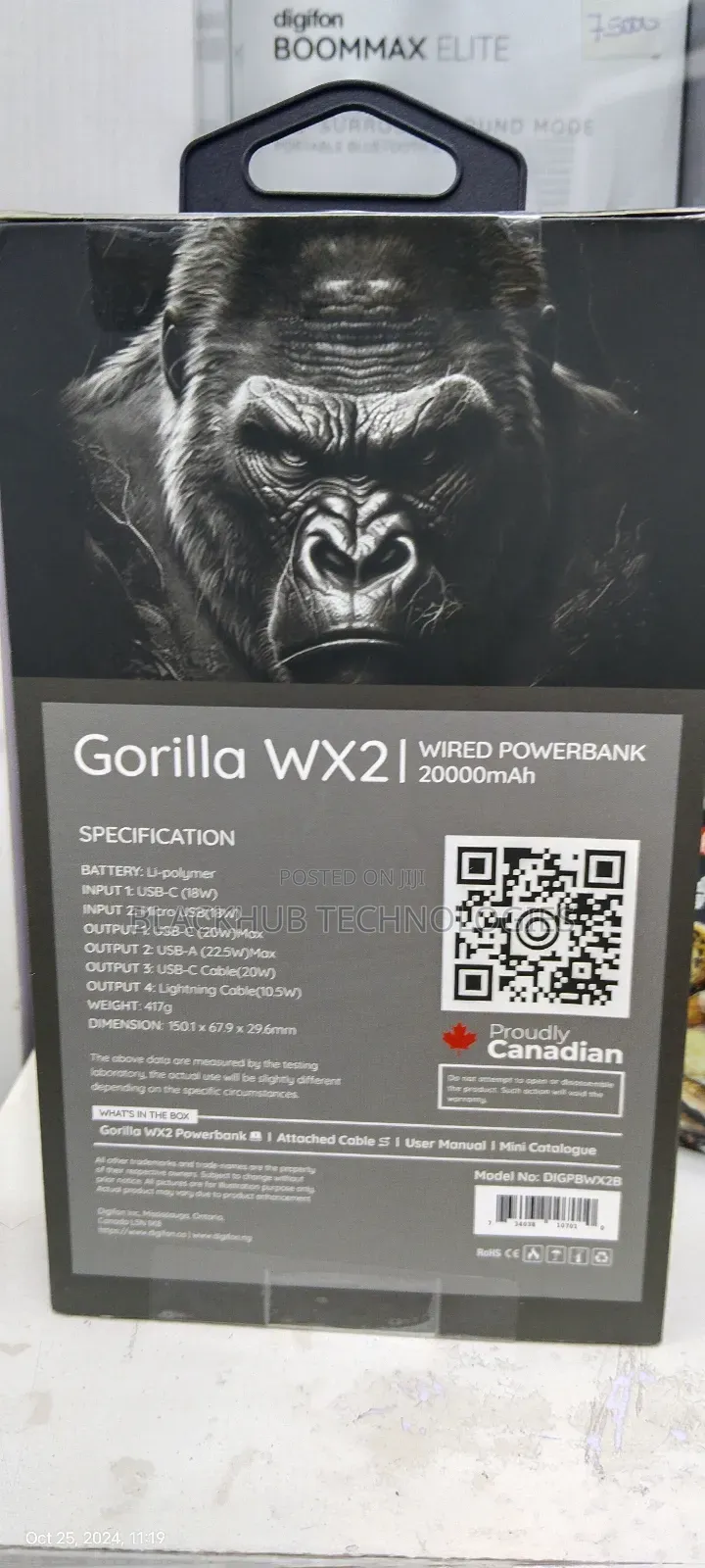 Digifon Gorilla XR 20000MAH Powerbank