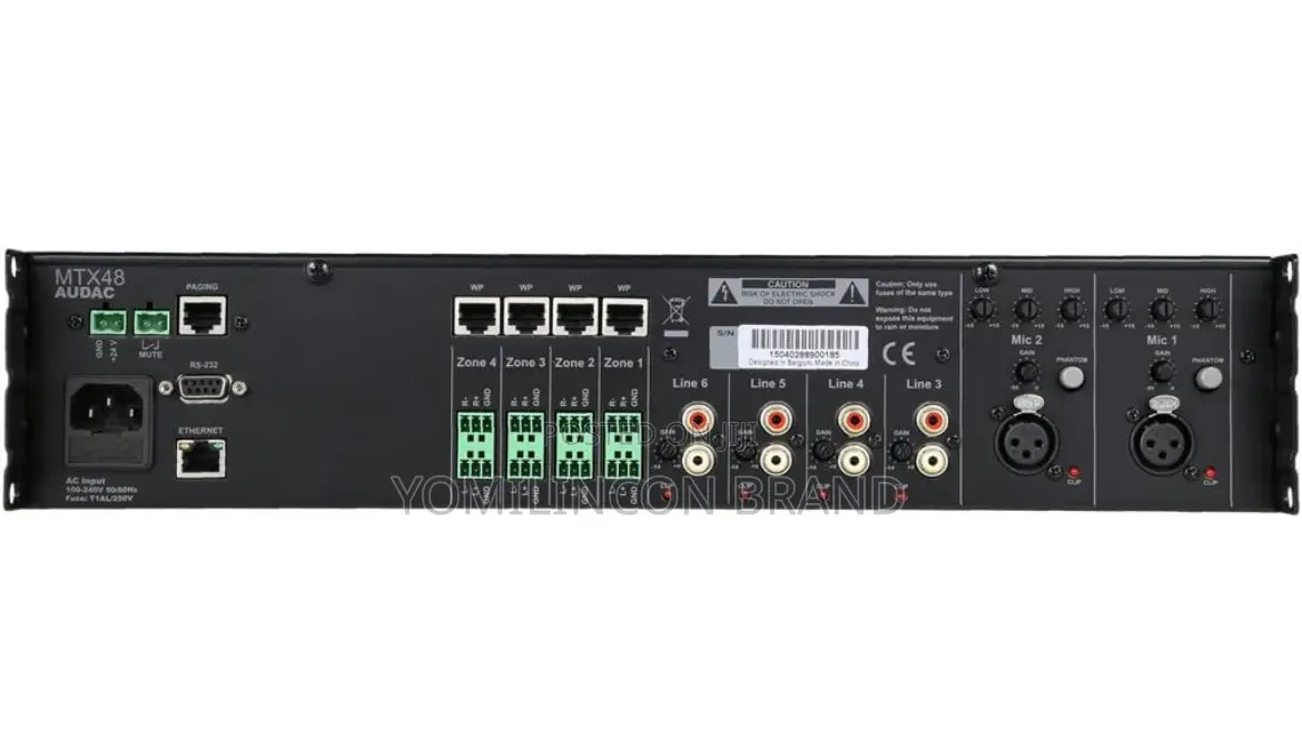 Audac MTX48 Home Wireless Audio Amplifier 80db -85db 20-2000