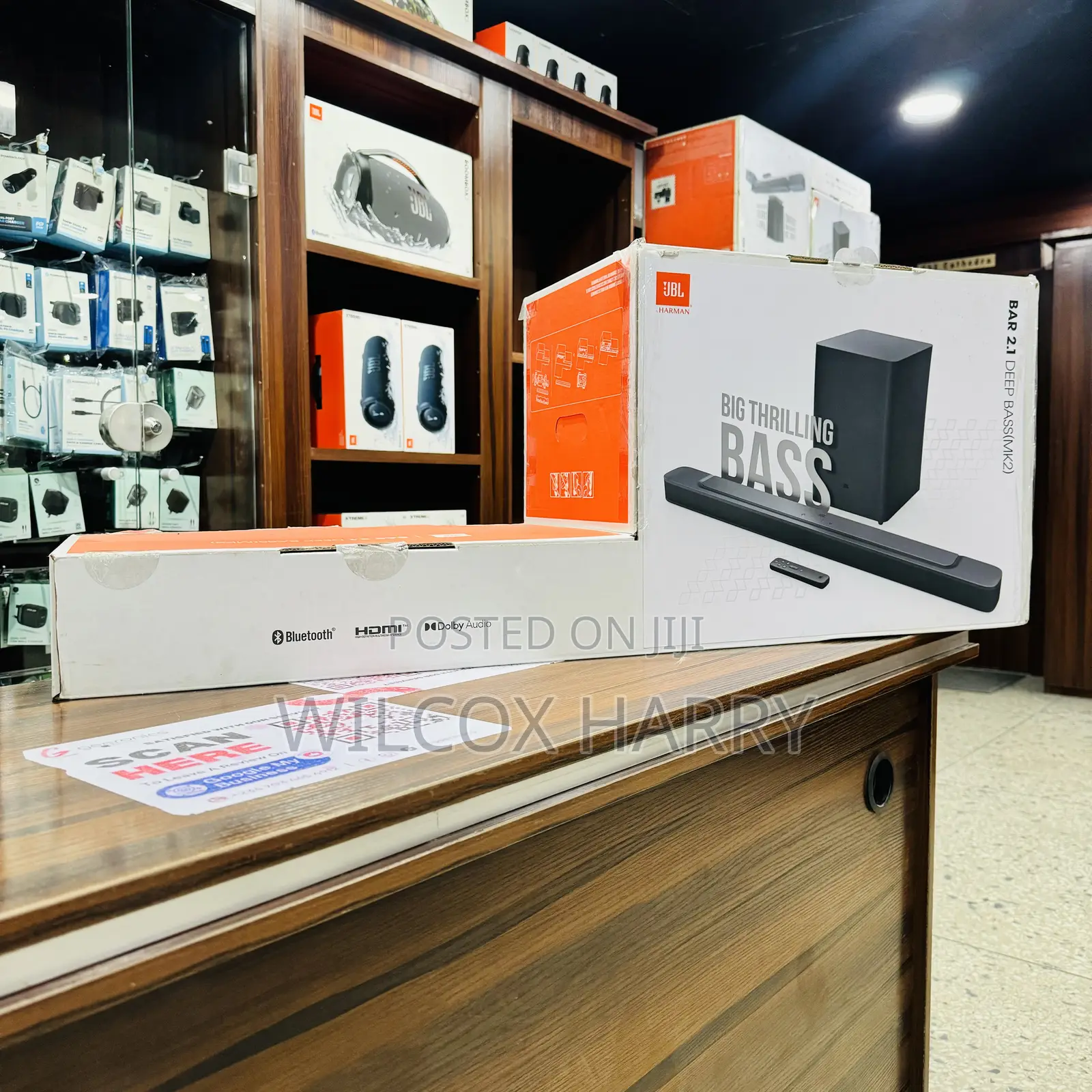 JBL Sound Bar 2.1 Deep Bass Mk2 Home Theater Wireless Bluetooth System