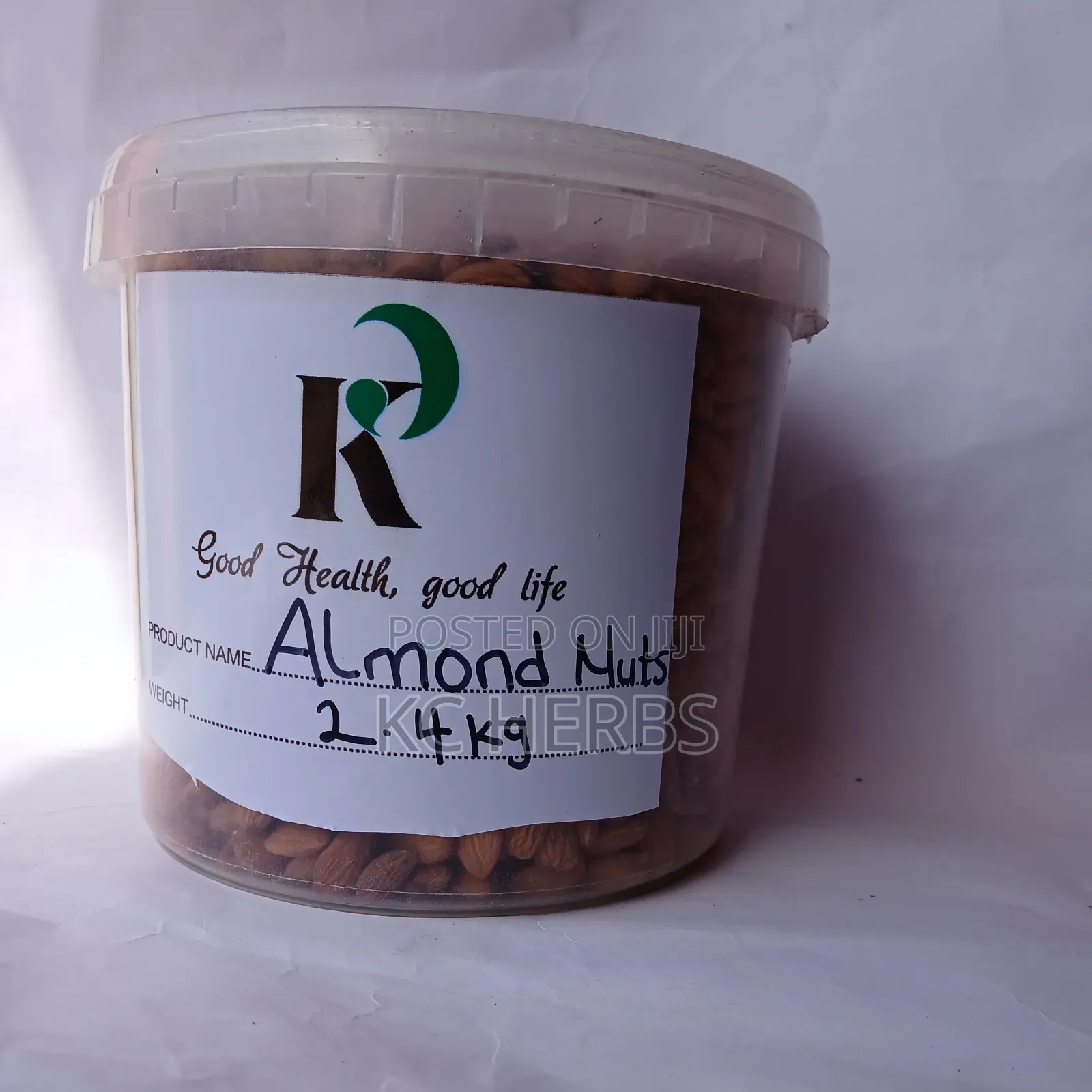 Custard Bucket of Almond Nuts 2.4kg