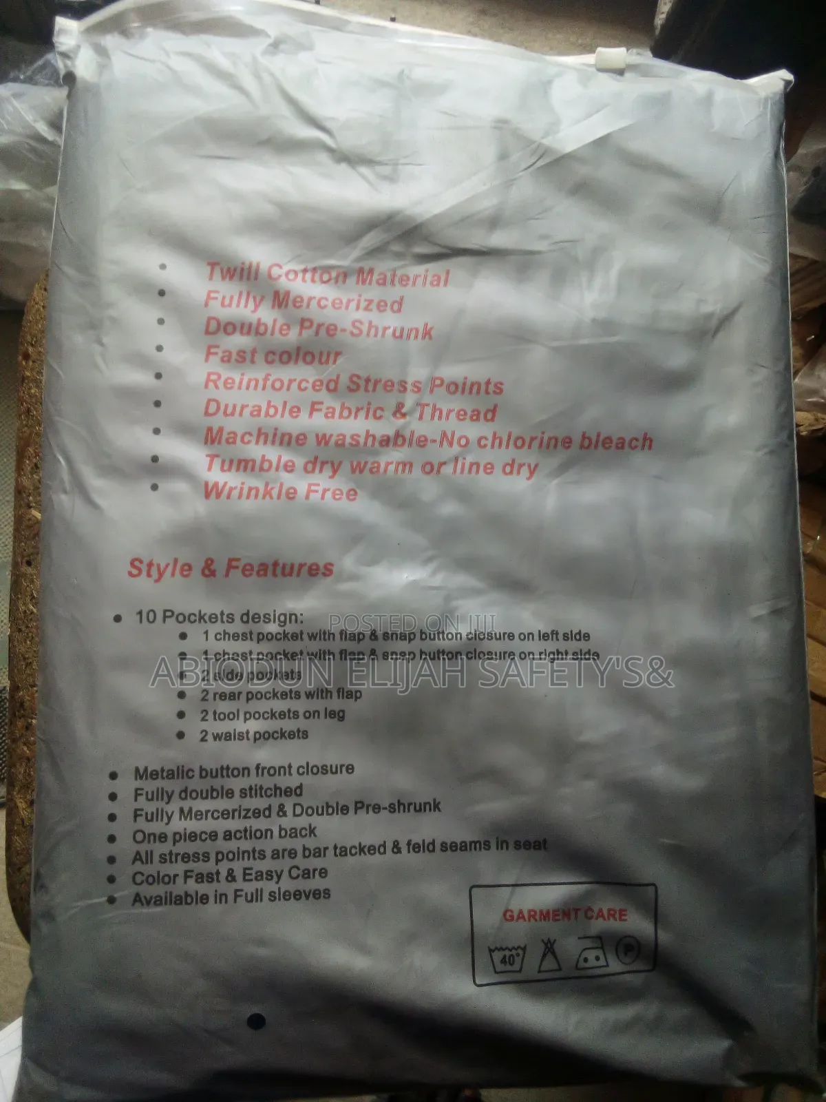 Quality Coverall Reflective UP And Down