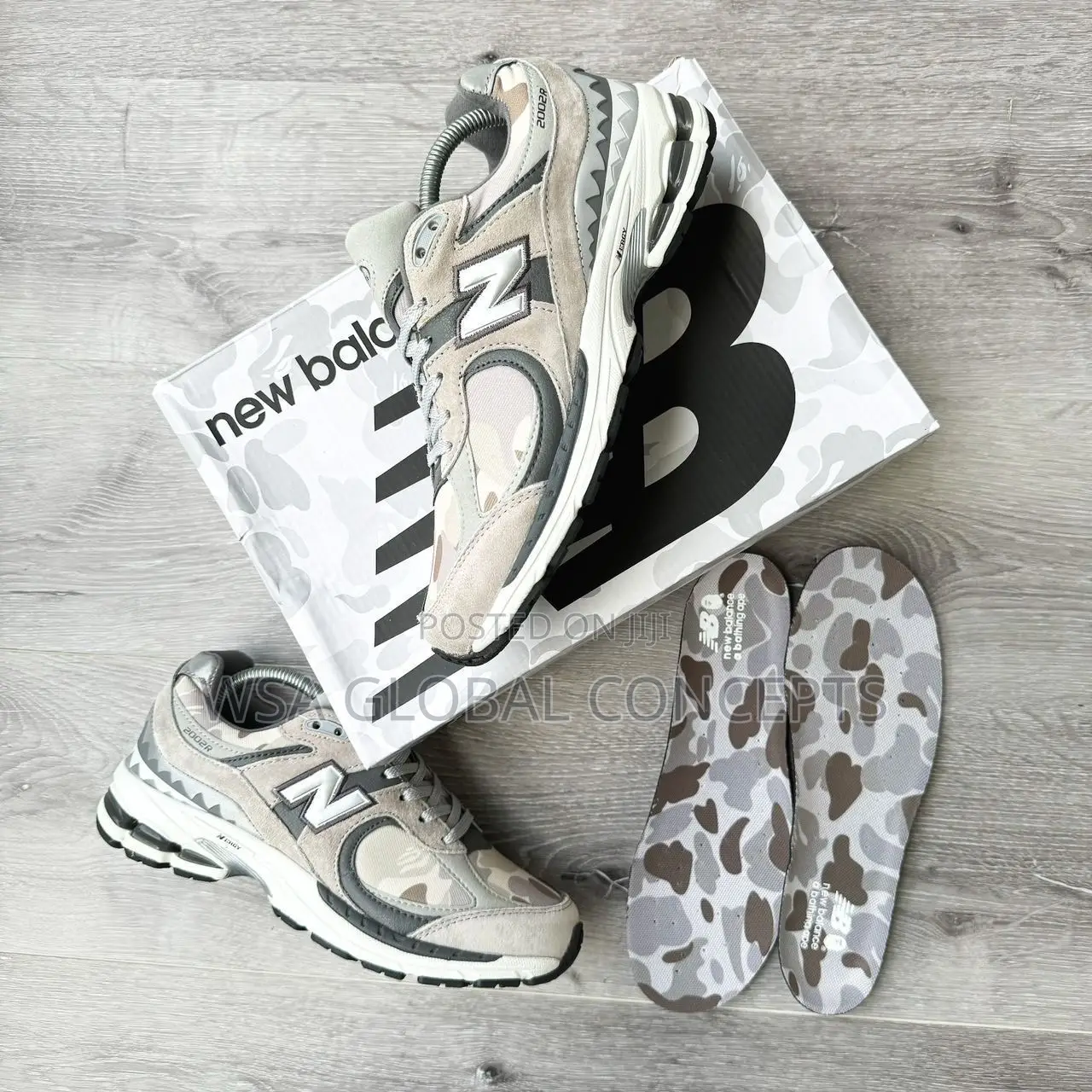 Bape New Balance 2002R Camo Grey