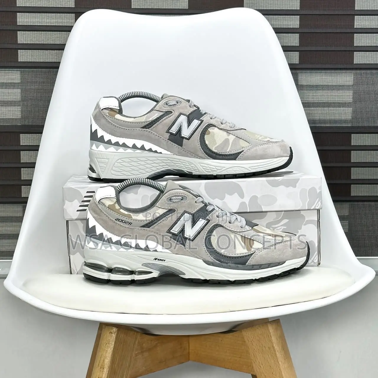 Bape New Balance 2002R Camo Grey