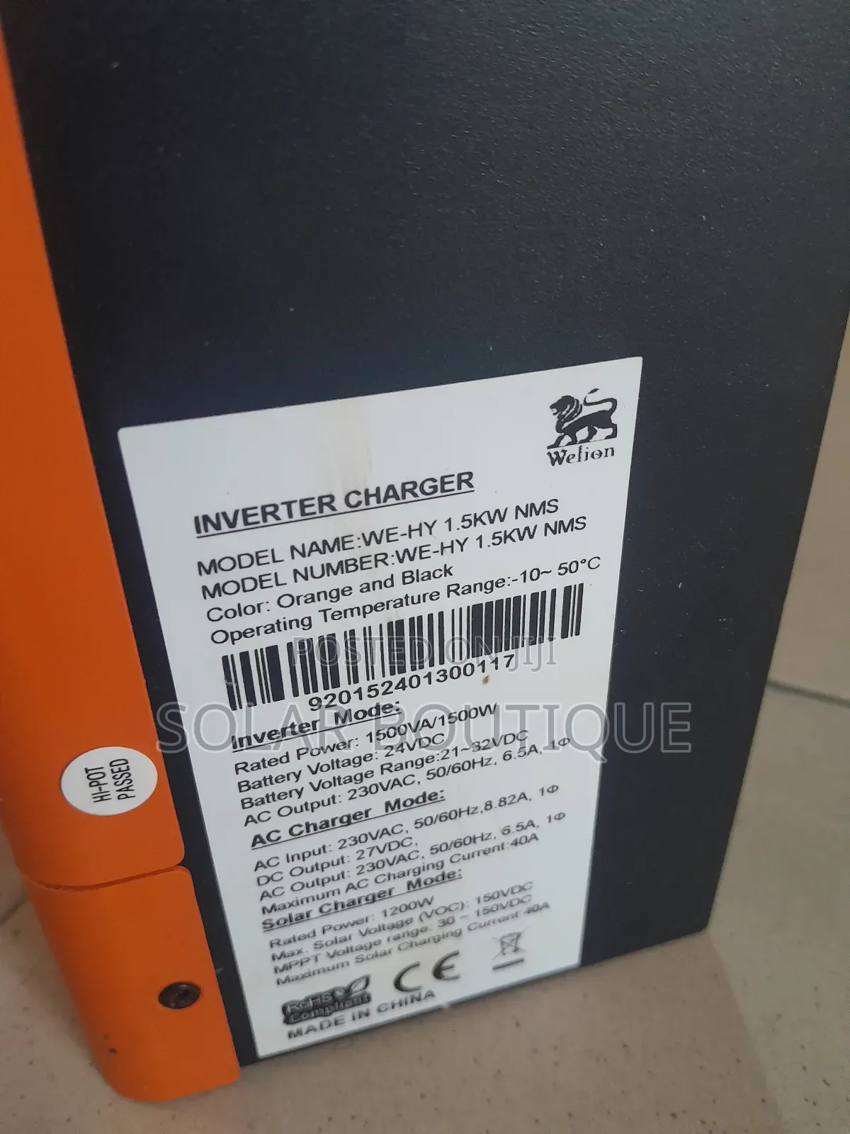 1.5kva 24v Solar Hybrid Inverter With 80a Inbuilt MPPT
