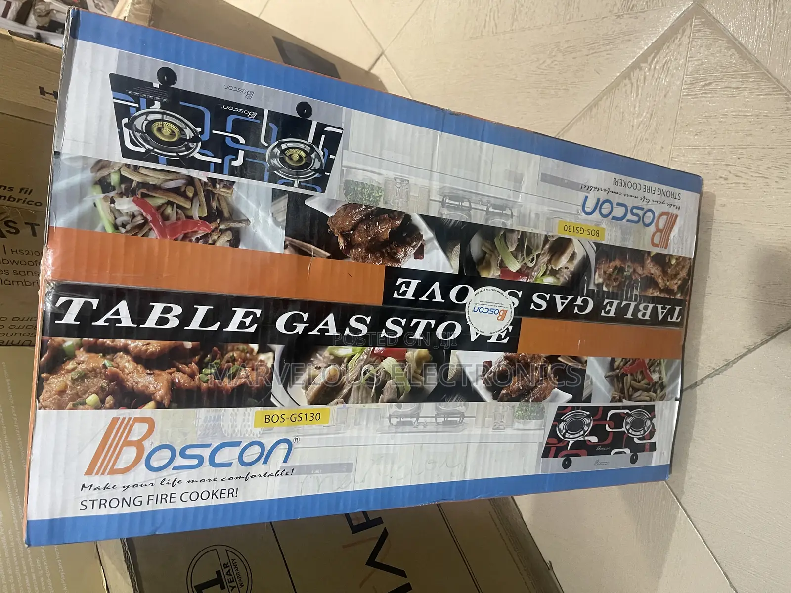 Brand New Boscum Doble Glass Table Bonal