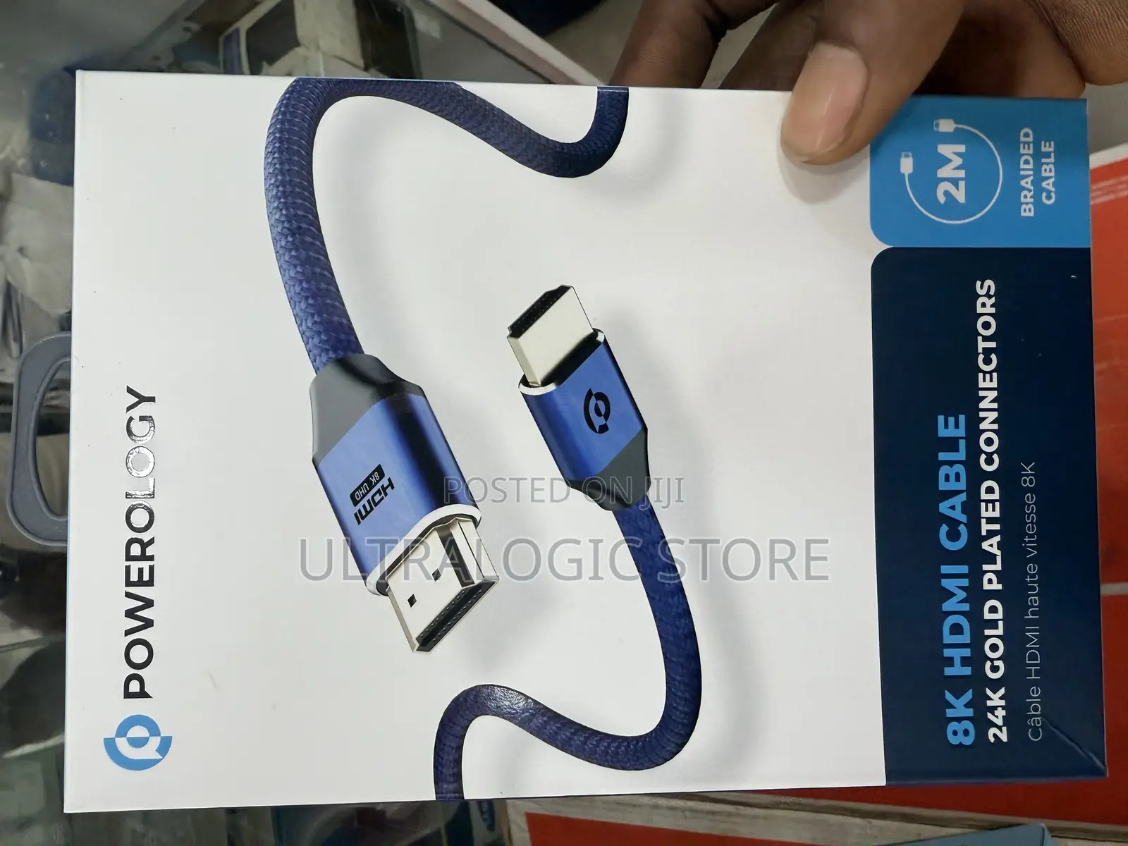 New Powerology 2m 8k Hdmi Braided Cable For Ps5