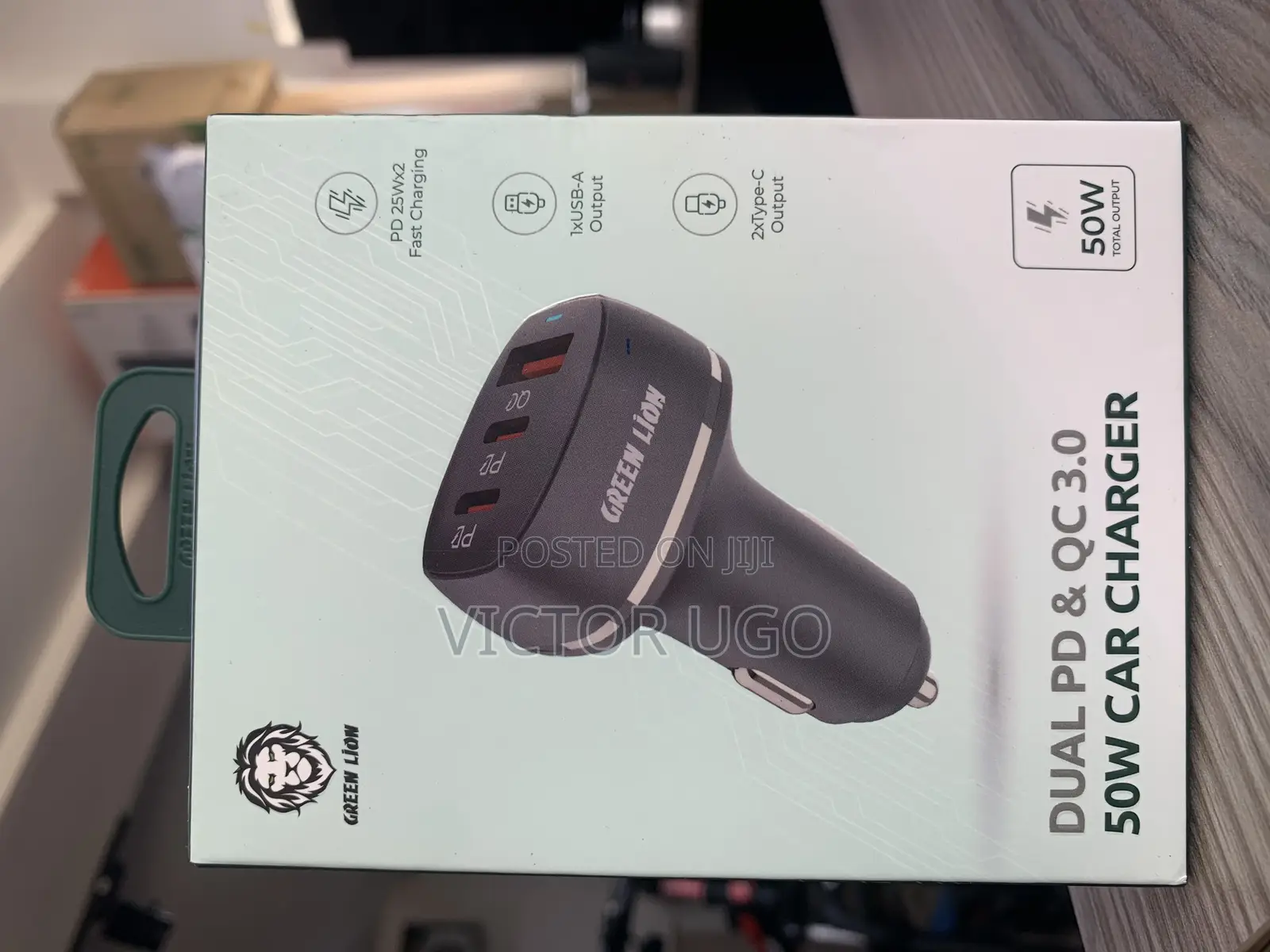 Green Lion Dual Pd Qc 3.0 Car Adapter