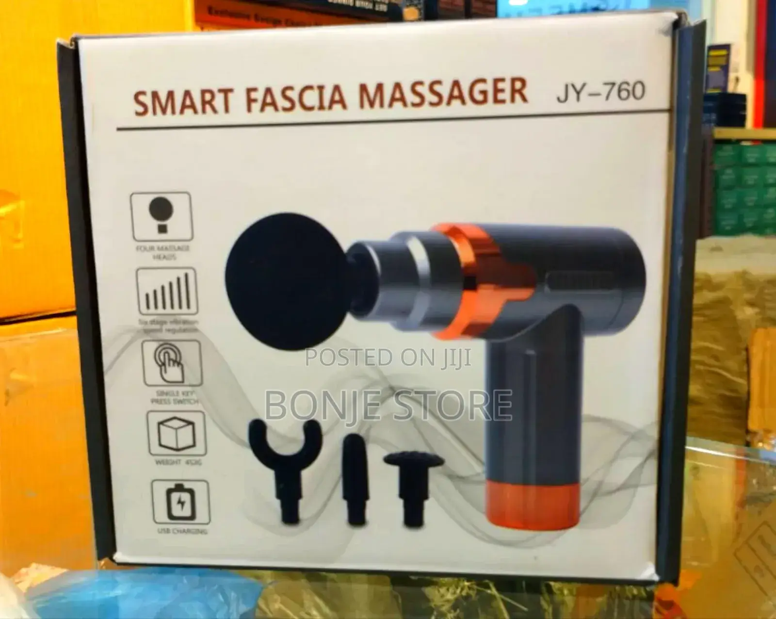 Smart Fascia Massager Hand Gun – JY-760 (Random Color)