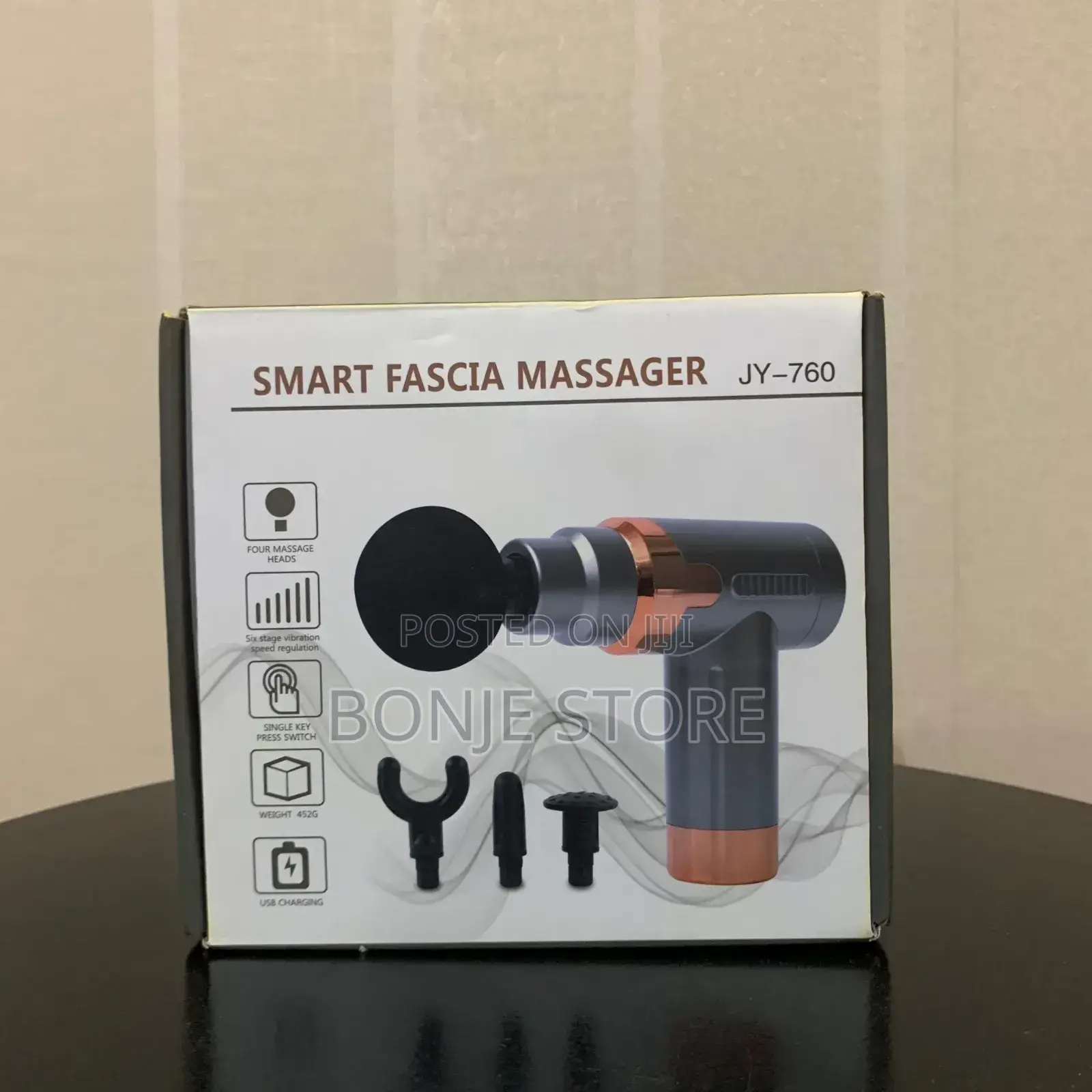 Smart Fascia Massager Hand Gun – JY-760 (Random Color)