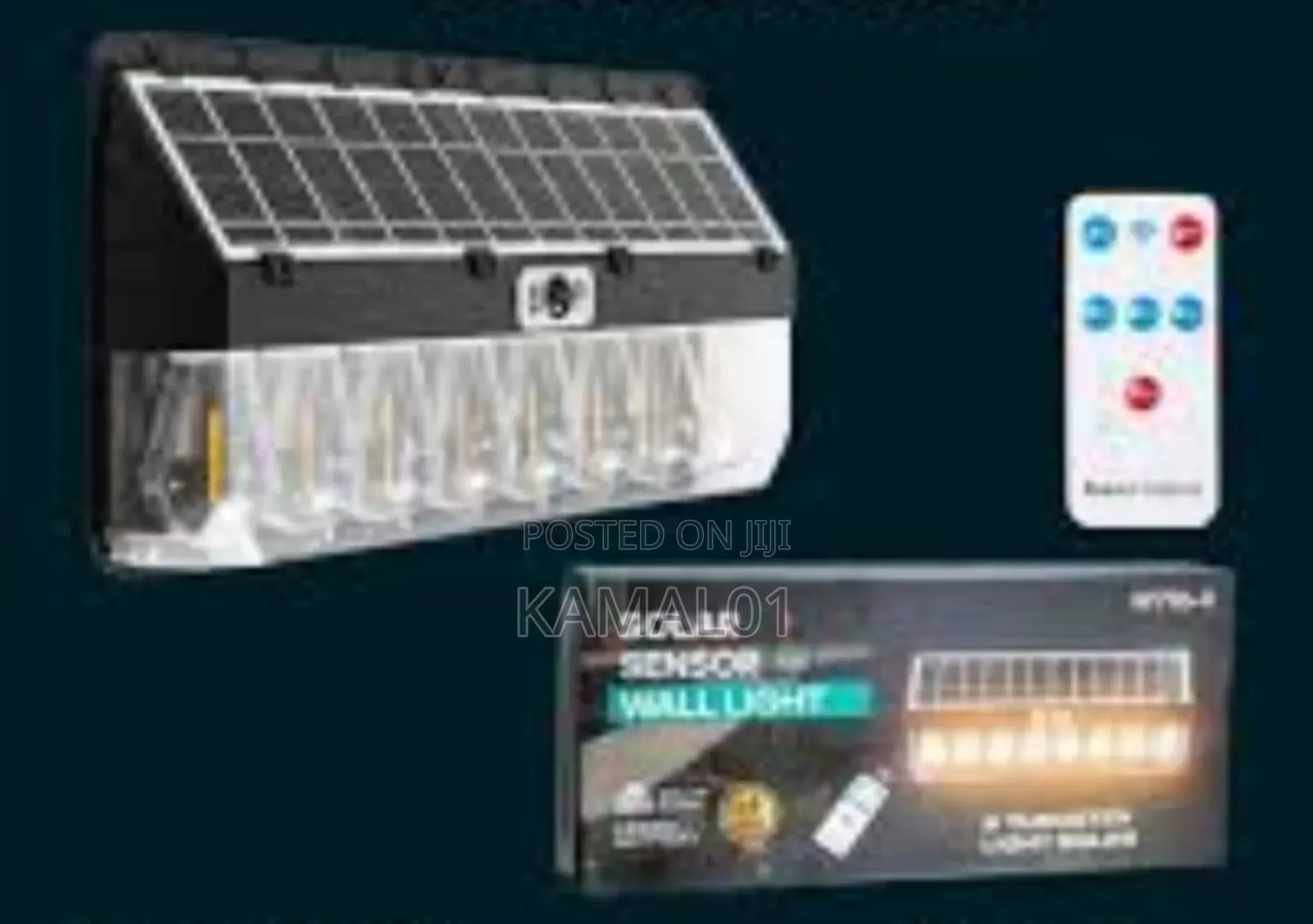 Solar Sensor Wall Light With 8 Bulbs