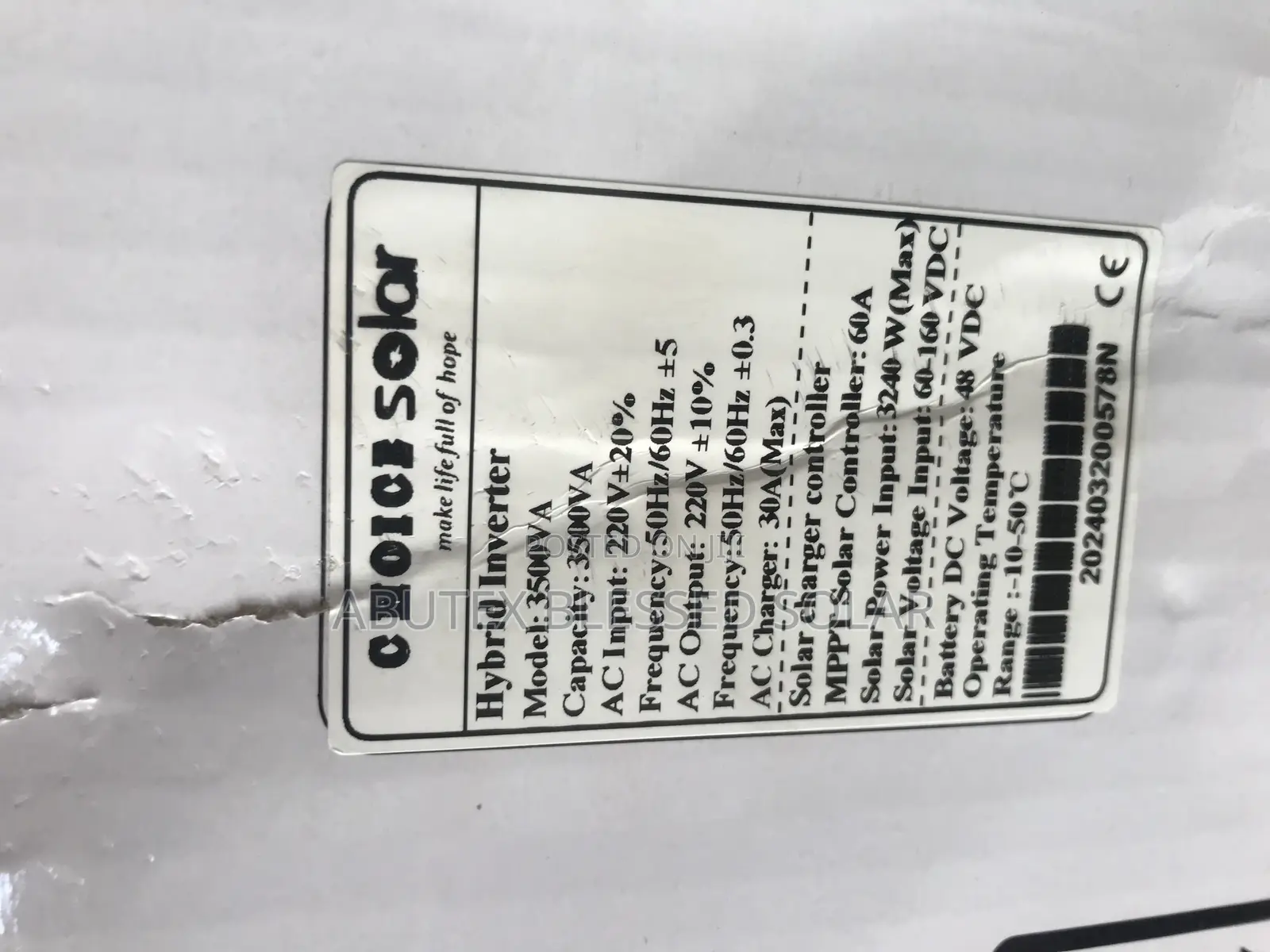 3.5KVA 24v Choice Solar Inverter Hybrid Inverter