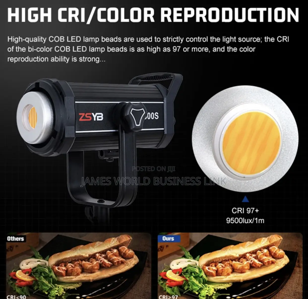 Zsyb Y300s Led Video Studio Light Bi Color 300watts