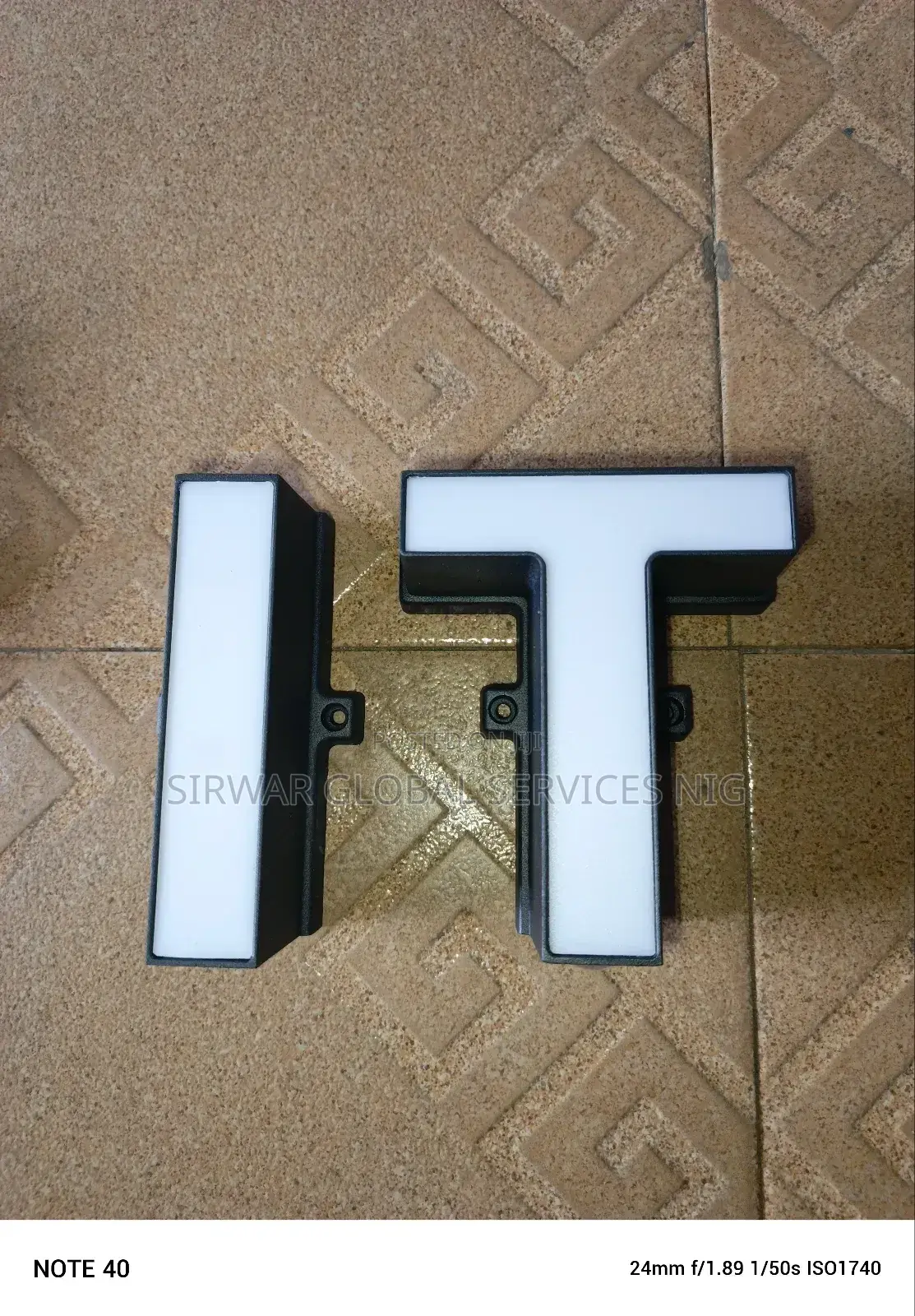 Fancy Alphabetical Wall Lamp