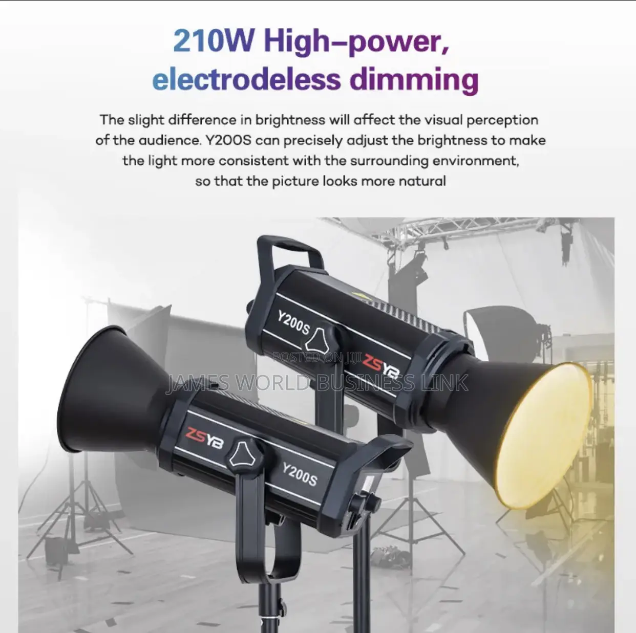 Zsyb Y200s Professional Studio Led Video Light 210watts