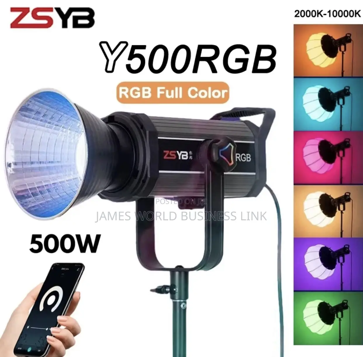 Zsyb Y500 RGB/Daylight Led Studio Video Light
