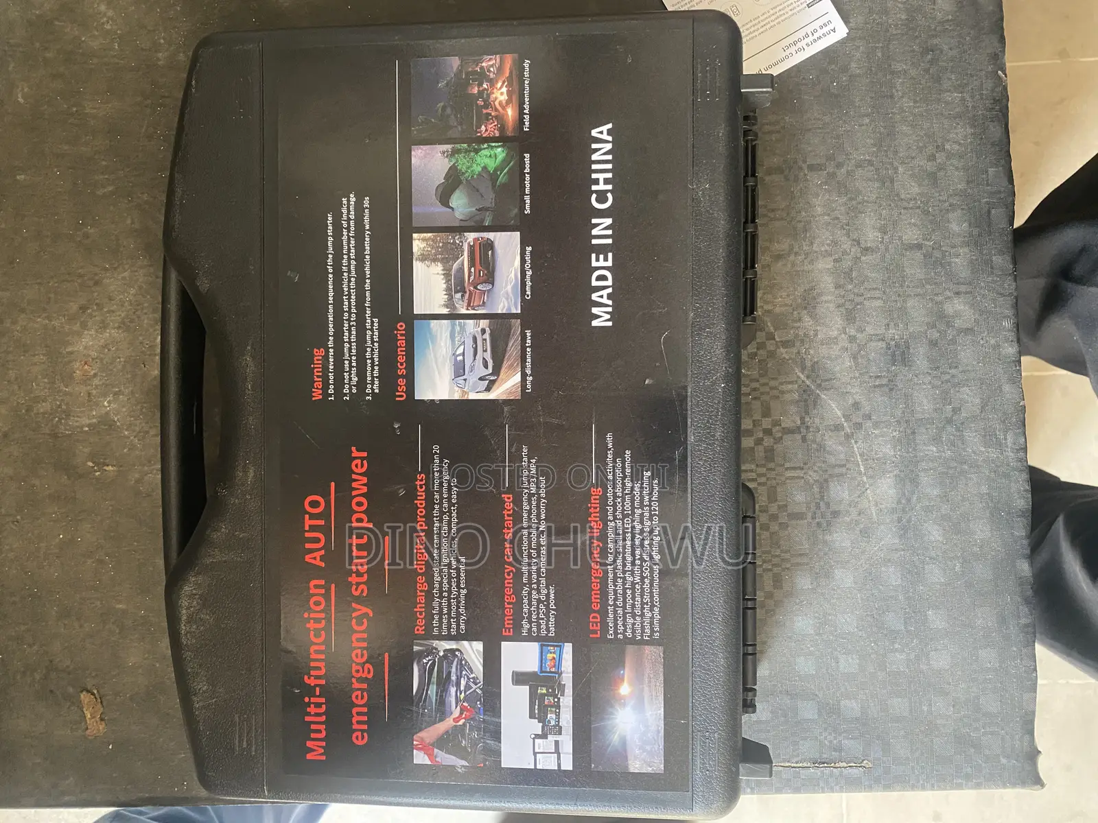 Emergency Car Starter and Tyre Pumping Kit