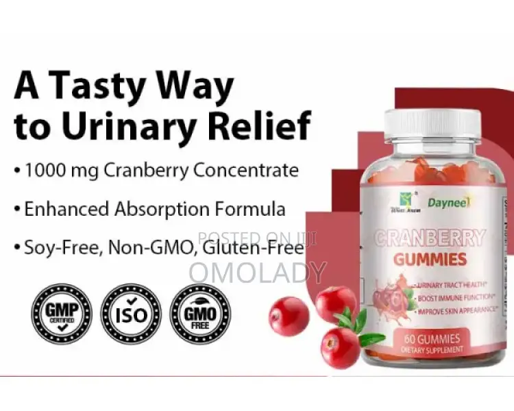 Cranberry Gummies | Dietary Supplement for Urinary Tract, De