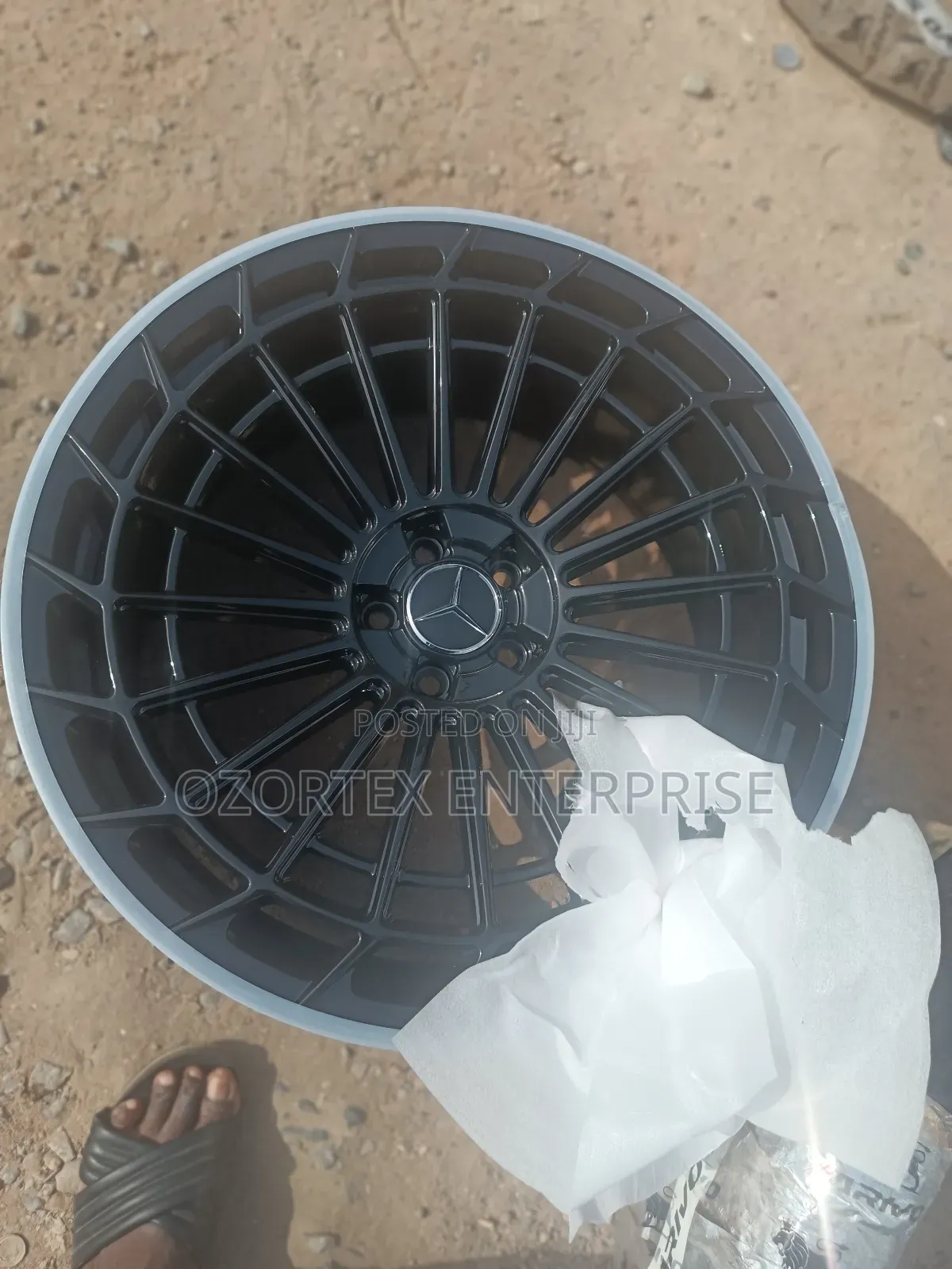 22rim for Mercedes Benz Black